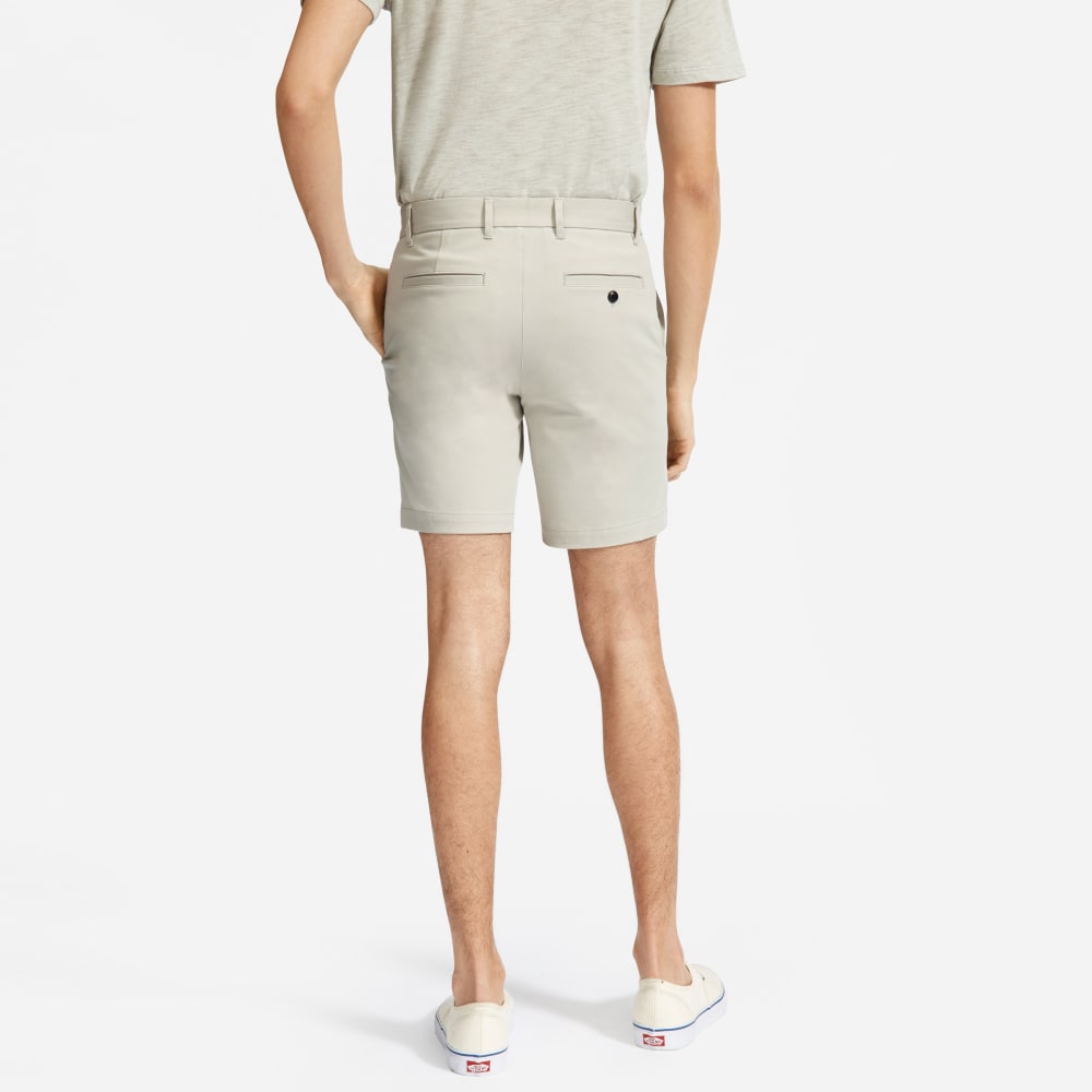 Pantalón corto chino slim fit de 7 pulgadas | Piedra