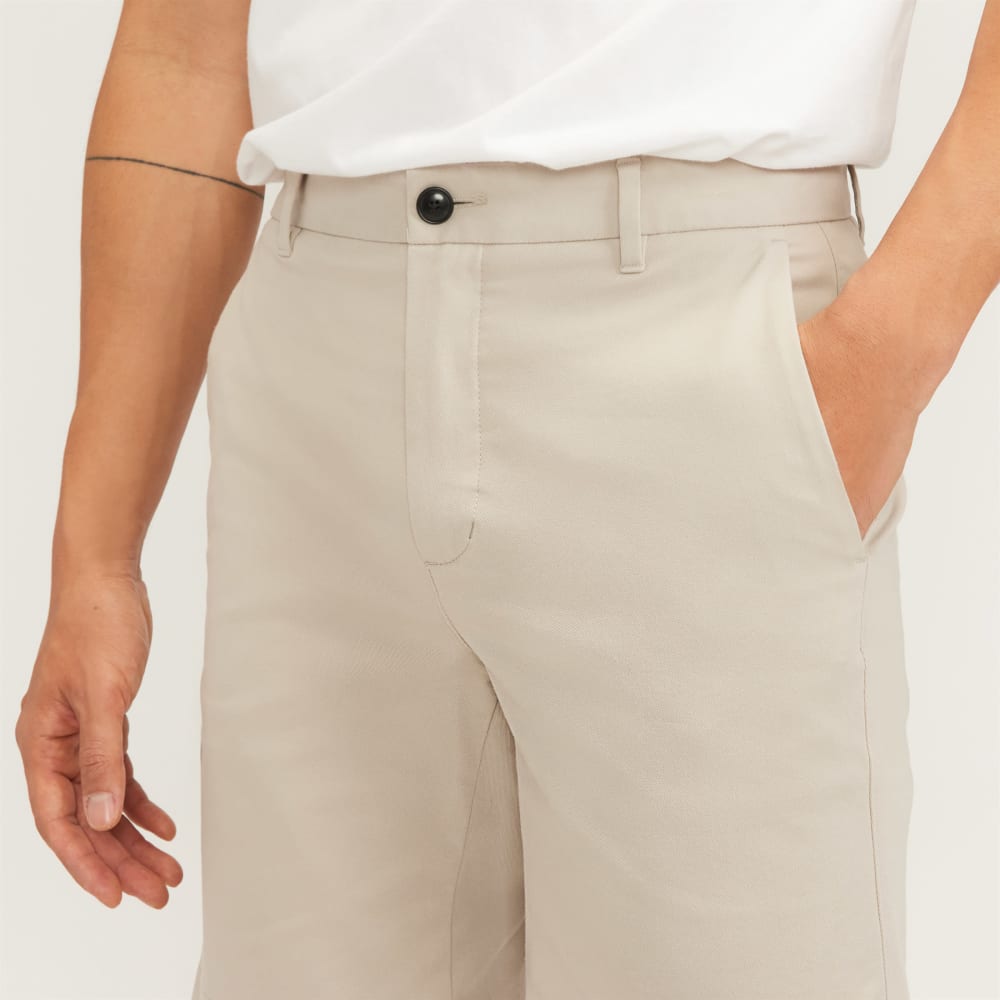Pantalón corto chino ajustado de alto rendimiento de 9 pulgadas | Piedra