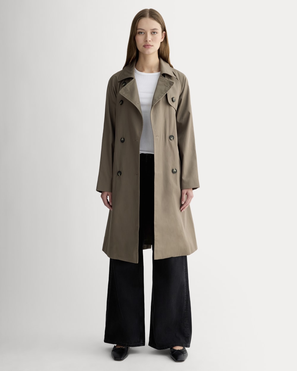 La gabardina moderna | Gris topo oscuro