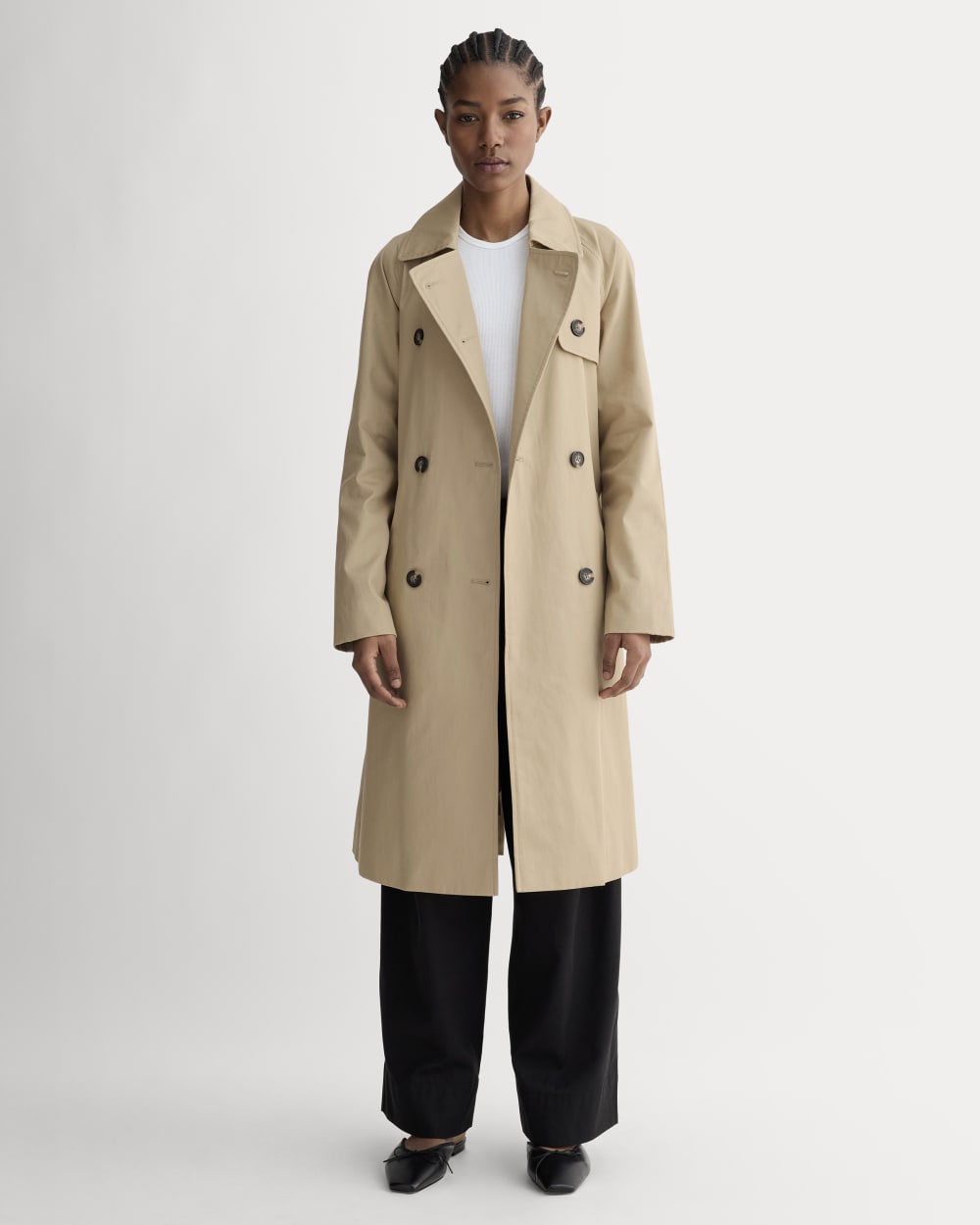 La gabardina moderna | Crema