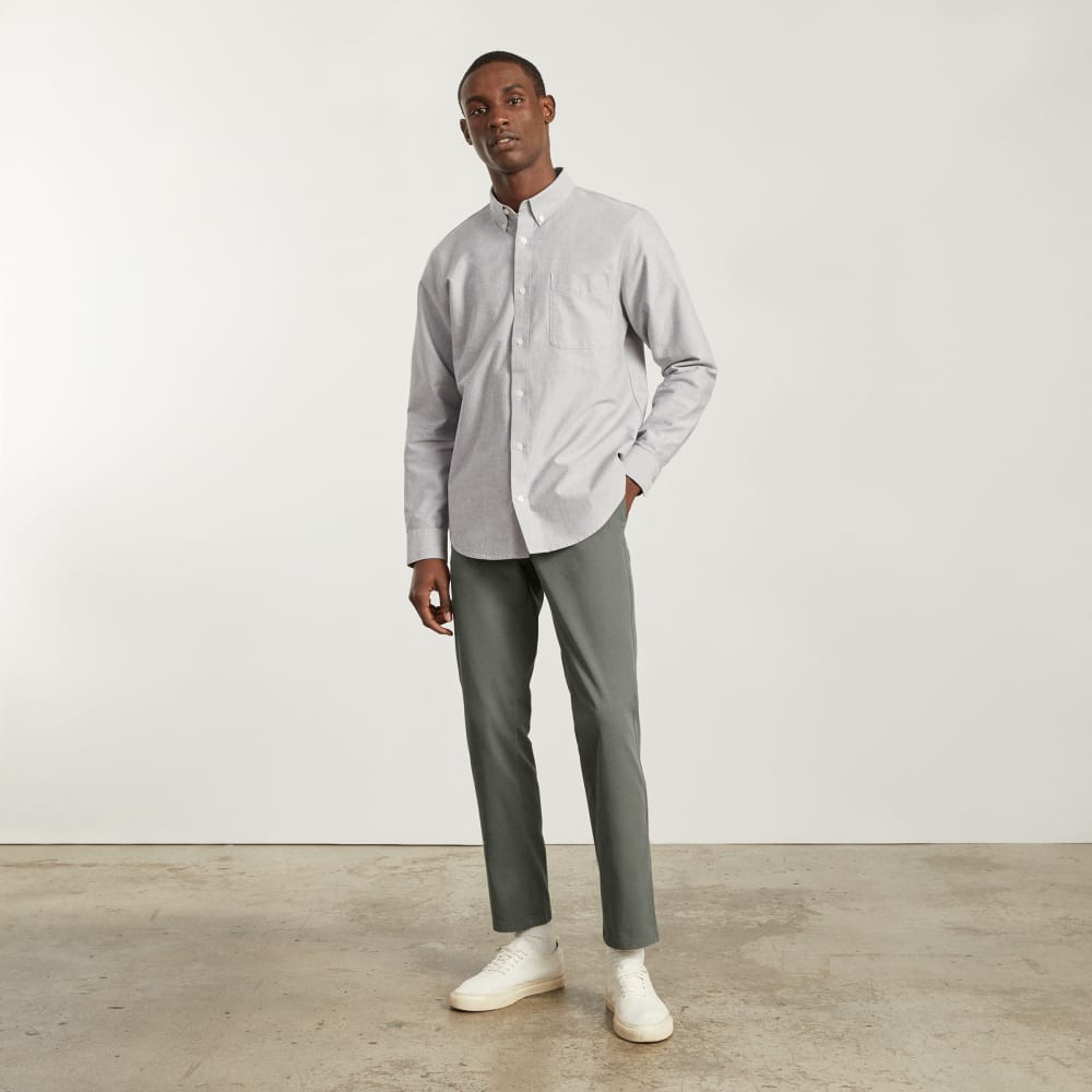 Pantalón chino Performance | Uniforme | Verde peltre | Corte ajustado
