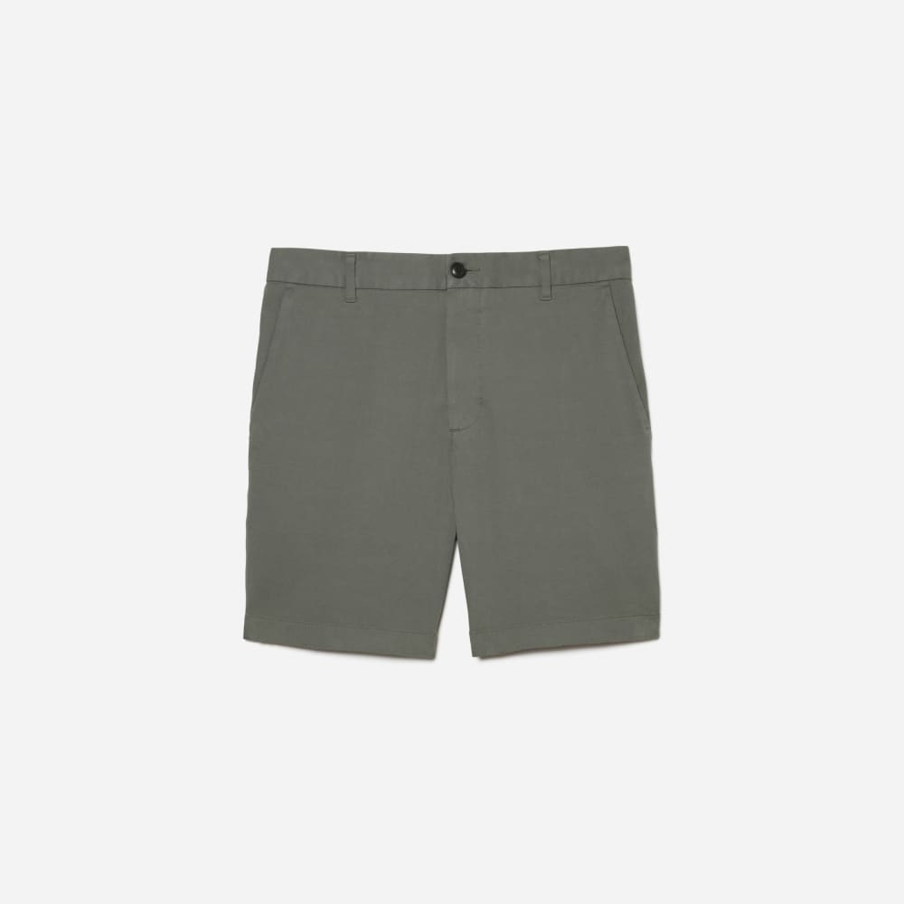 Pantalón corto chino slim fit de 7 pulgadas | Verde peltre