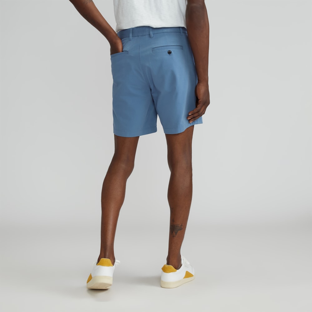 Pantalón corto chino slim fit de 7 pulgadas | Azul