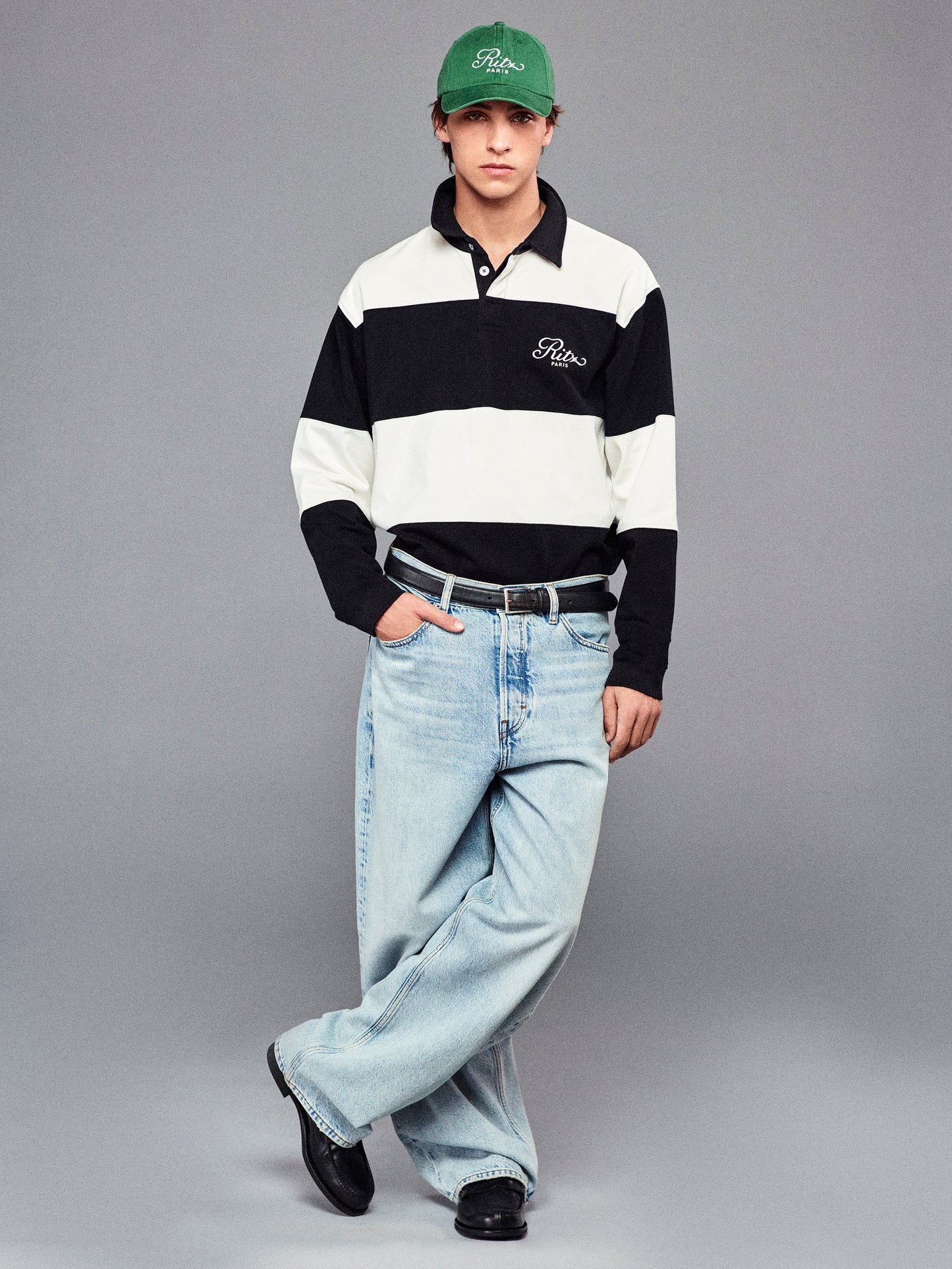 Jeans anchos Ritz — Azul claro.