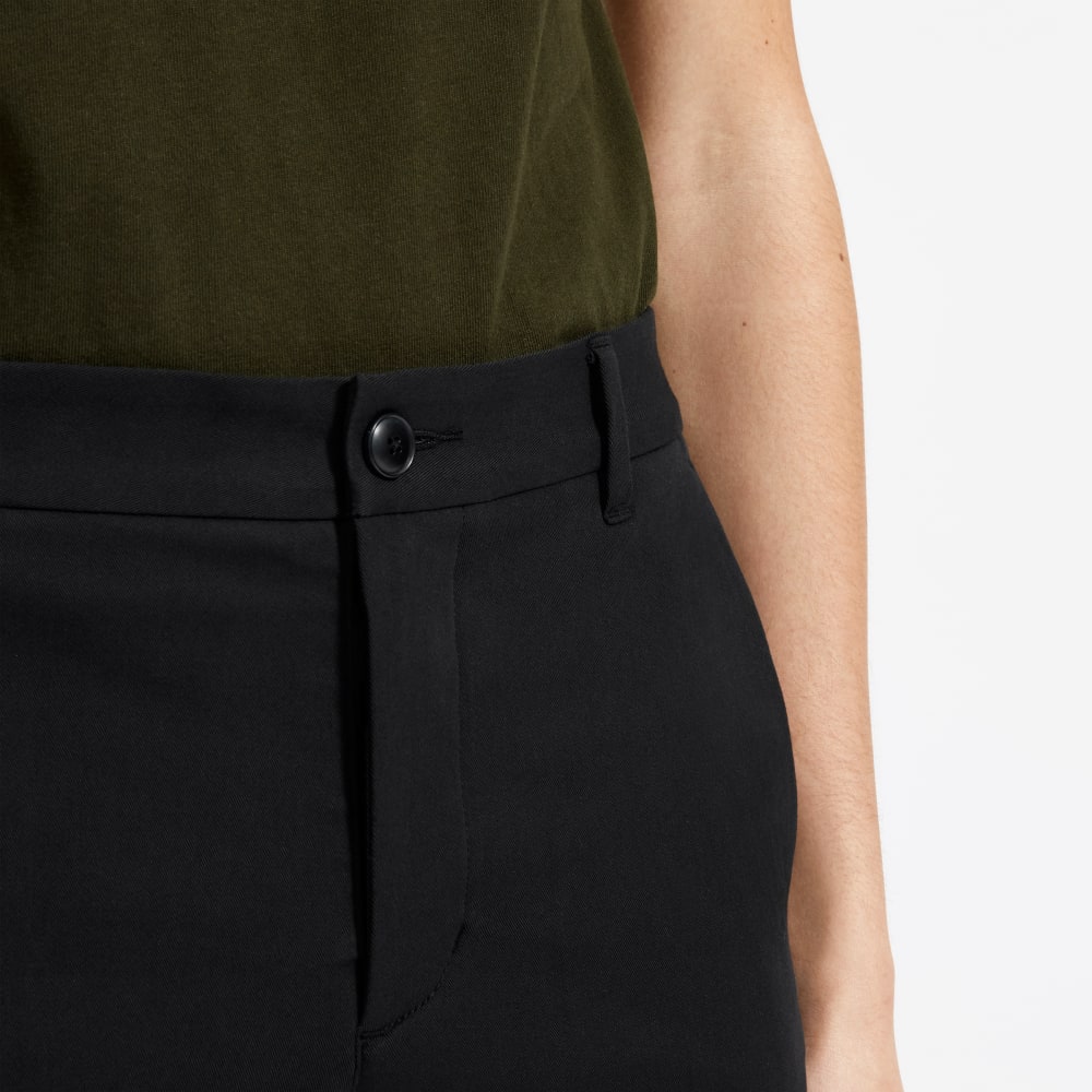 Pantalón corto chino ajustado de alto rendimiento de 9 pulgadas | Negro