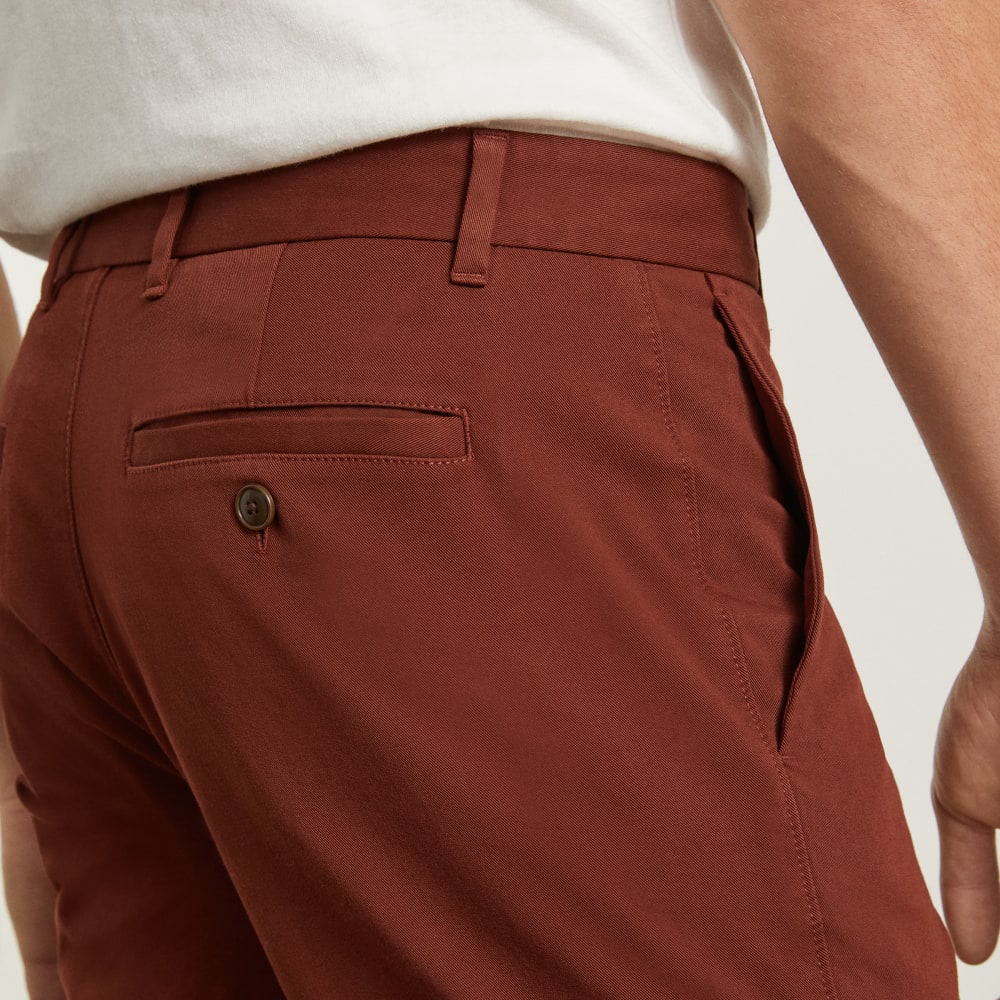 Pantalón corto chino slim fit de 7 pulgadas | Rojo