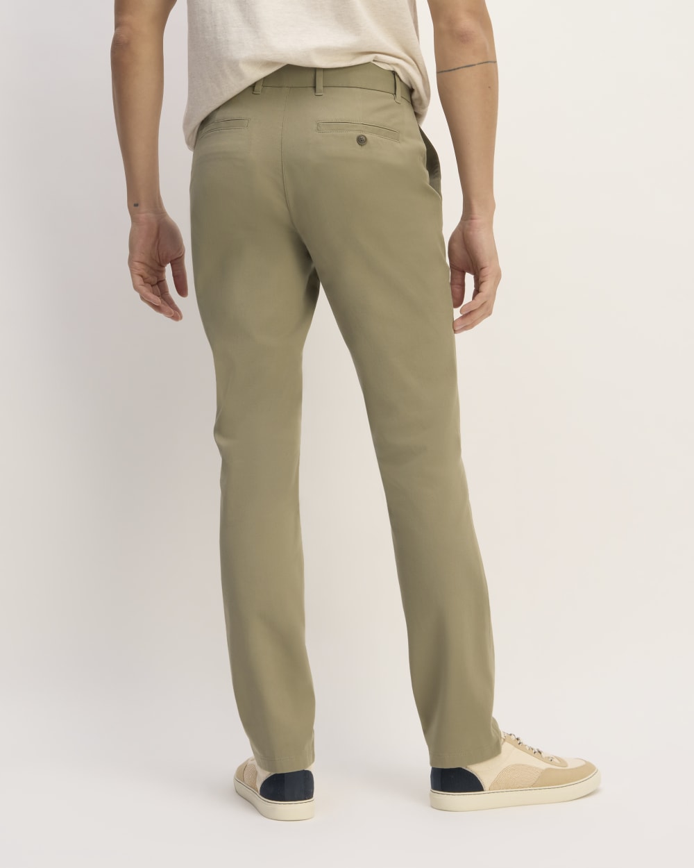 Pantalón chino Performance | Uniforme | Verde pálido | Corte ajustado