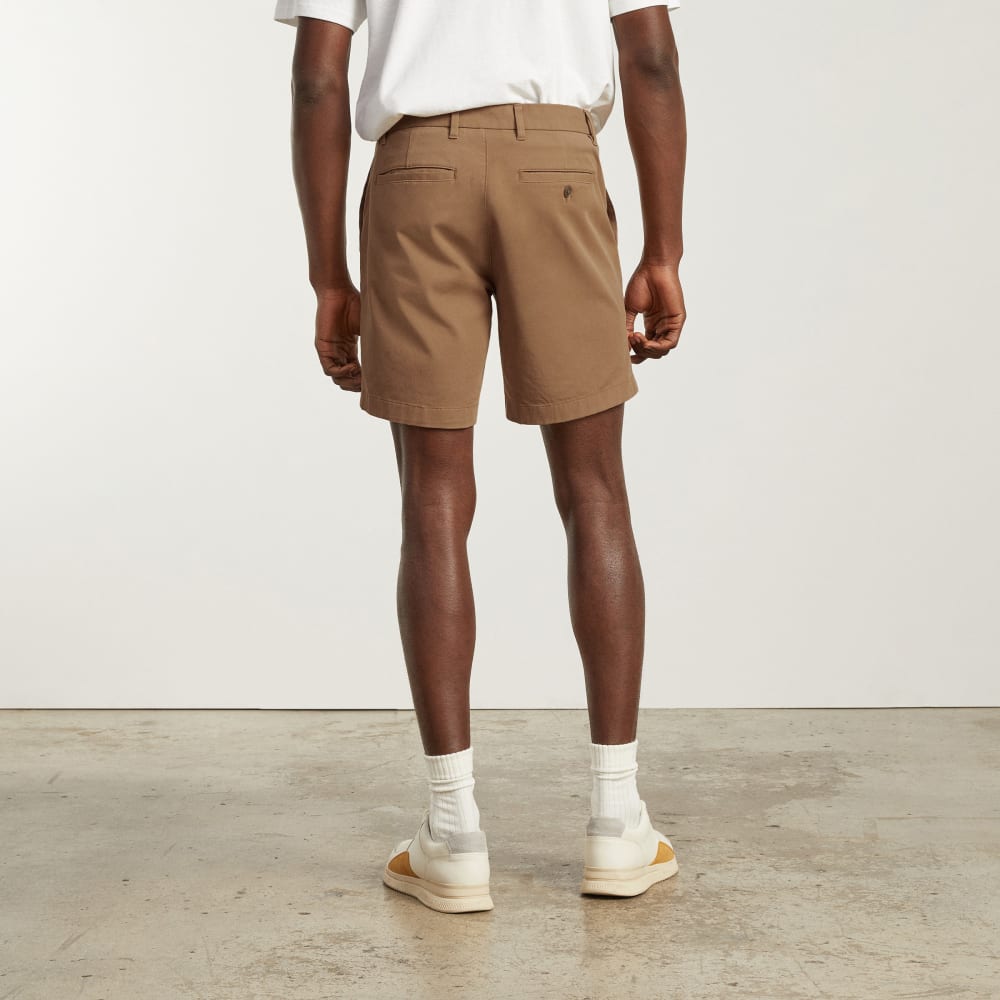 Pantalón corto chino slim fit de 7 pulgadas | Coco tostado