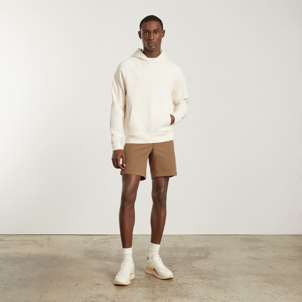 Pantalón corto chino slim fit de 7 pulgadas | Coco tostado