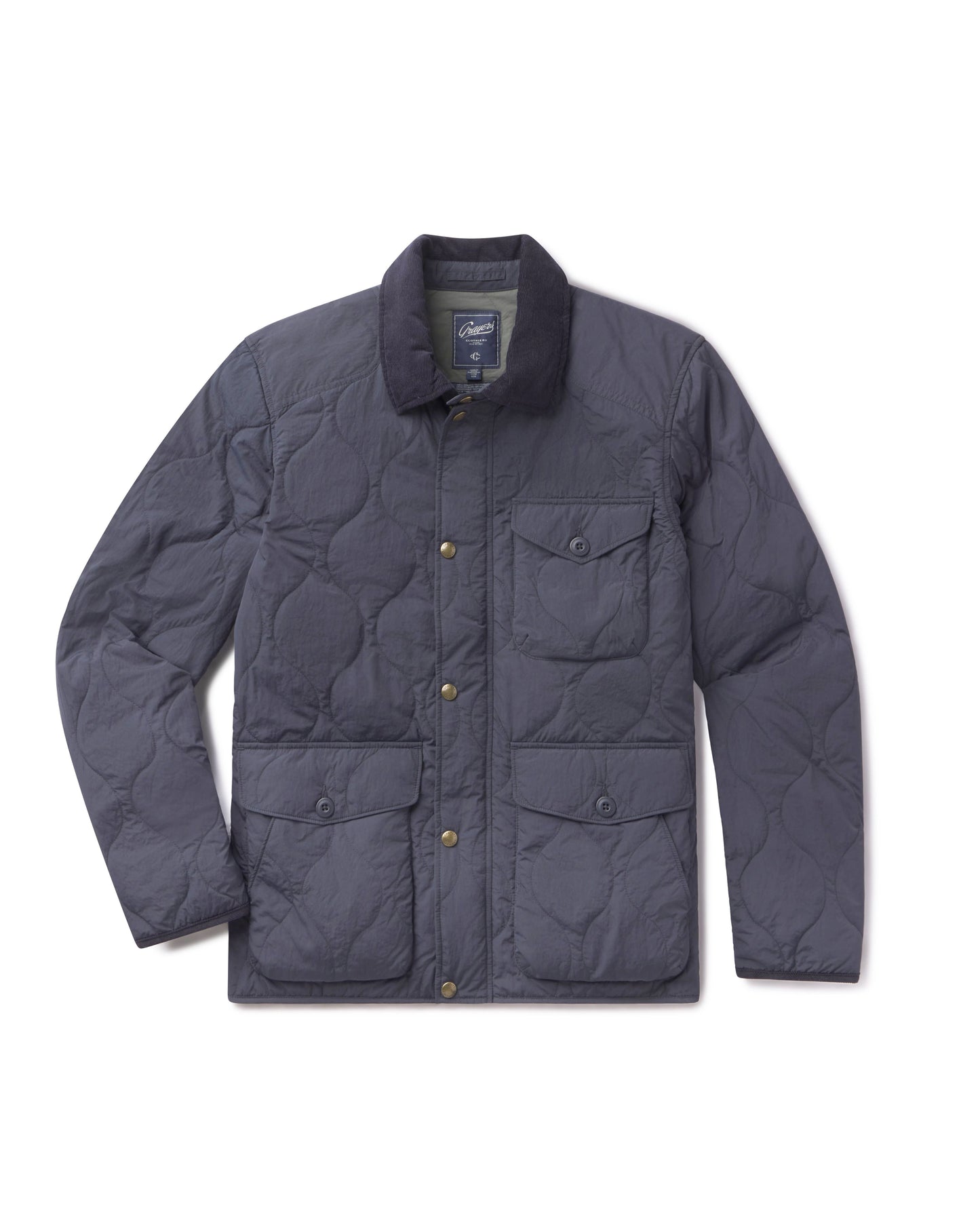 Chaqueta acolchada ligera Andrew – Azul marino.