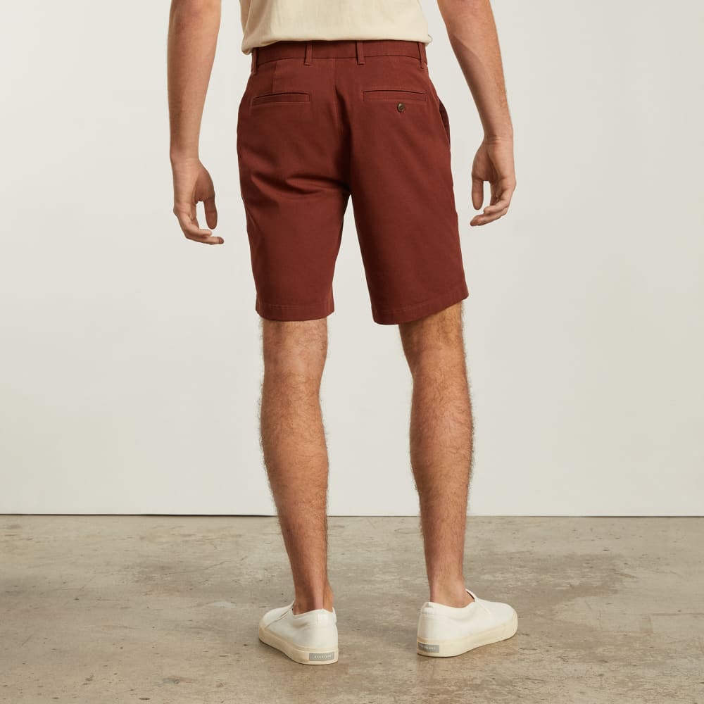 Pantalón corto chino ajustado de alto rendimiento de 9 pulgadas | Rojo