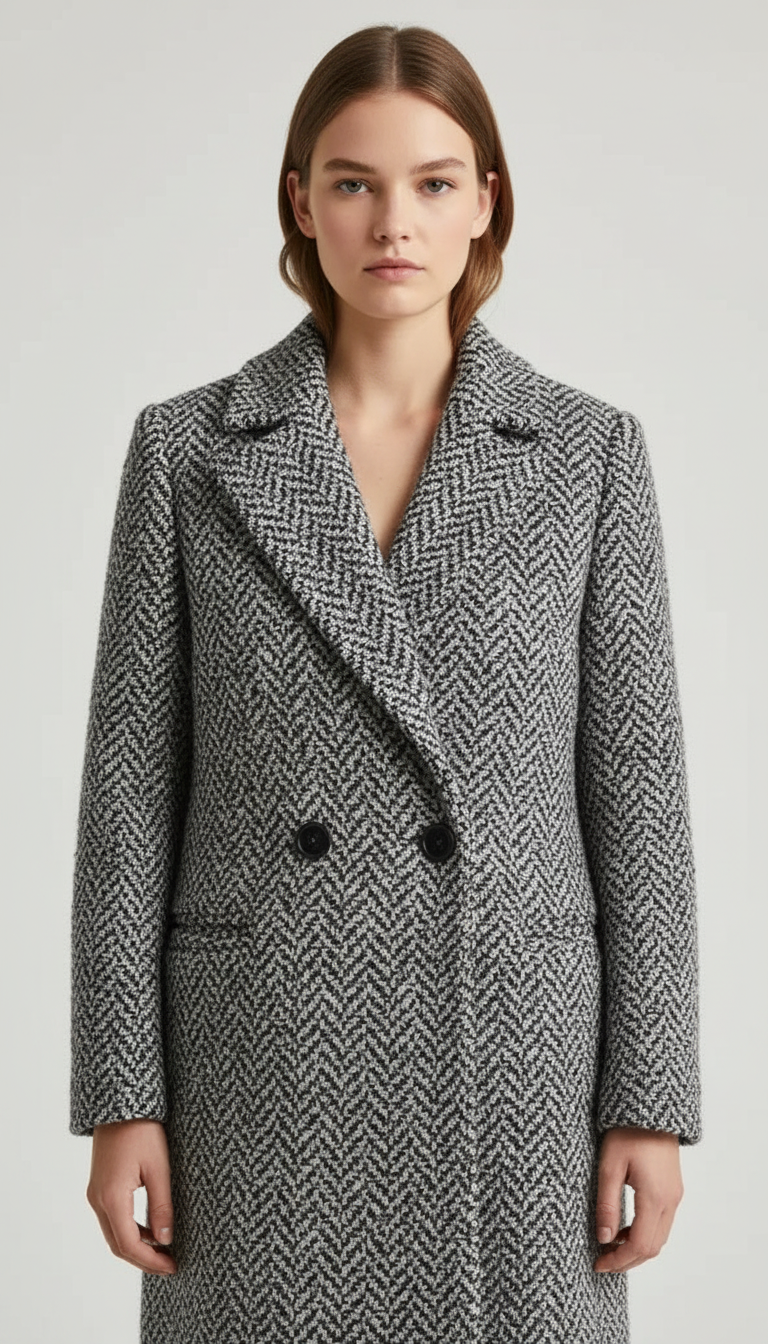 Abrigo Premium Tejido Espiga – Edición Invierno