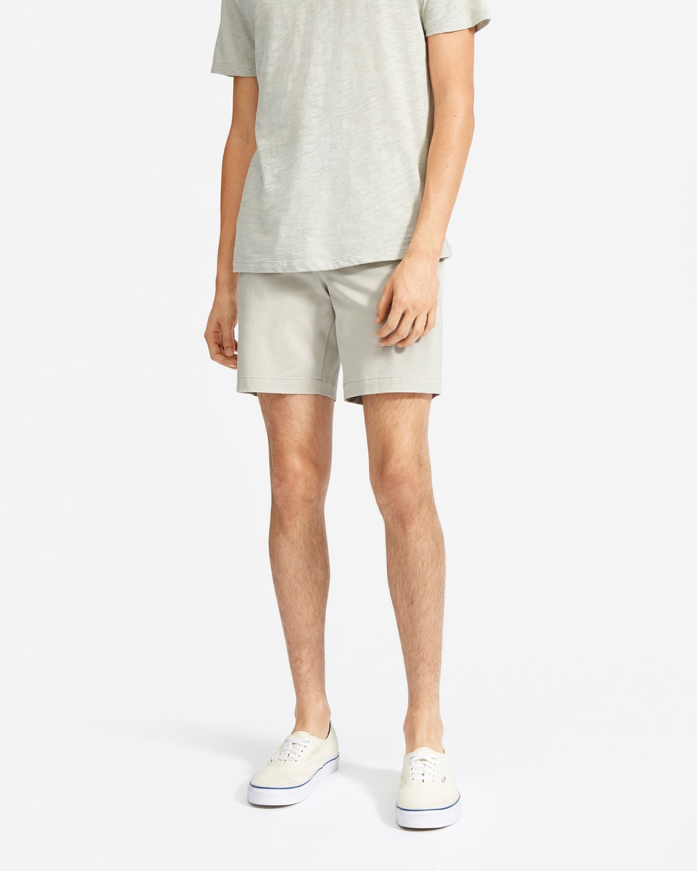 Pantalón corto chino slim fit de 7 pulgadas | Piedra