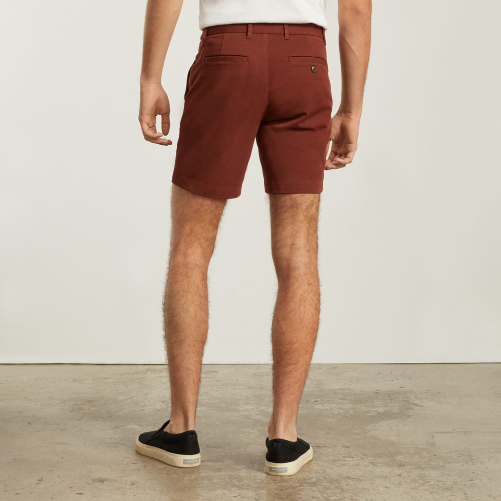 Pantalón corto chino slim fit de 7 pulgadas | Rojo