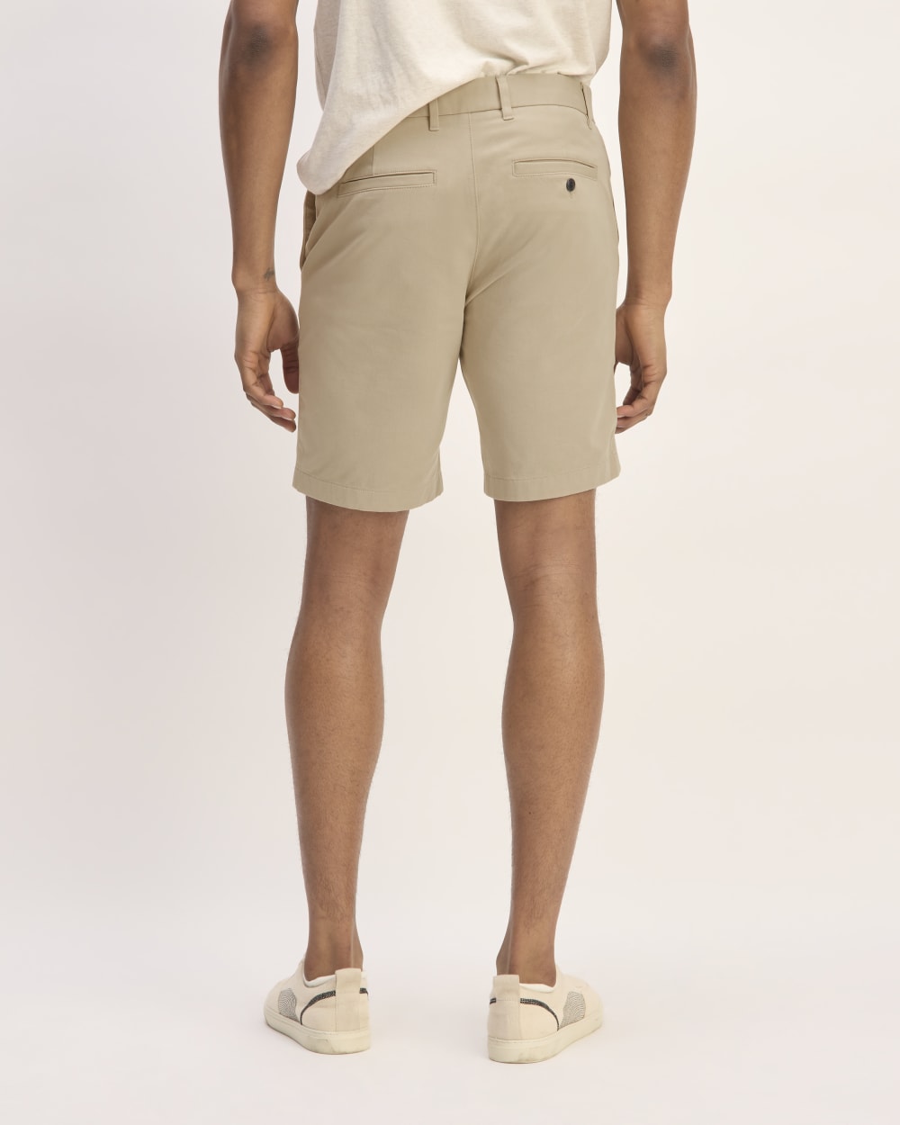 Pantalón corto chino ajustado de 9 pulgadas | Gabardina caqui
