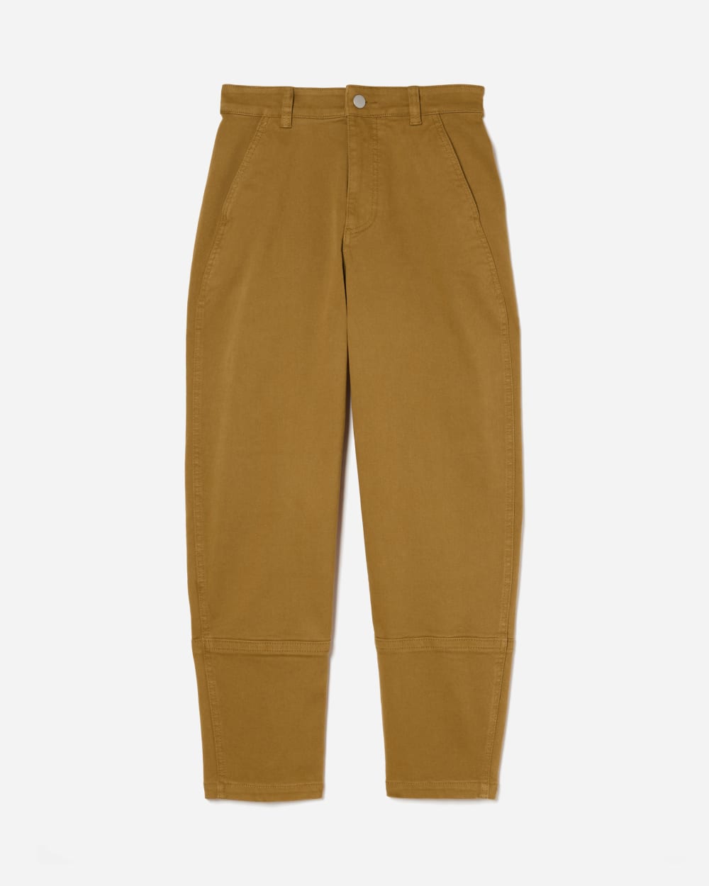 Pantalón tipo barril | Marrón dorado | Regular