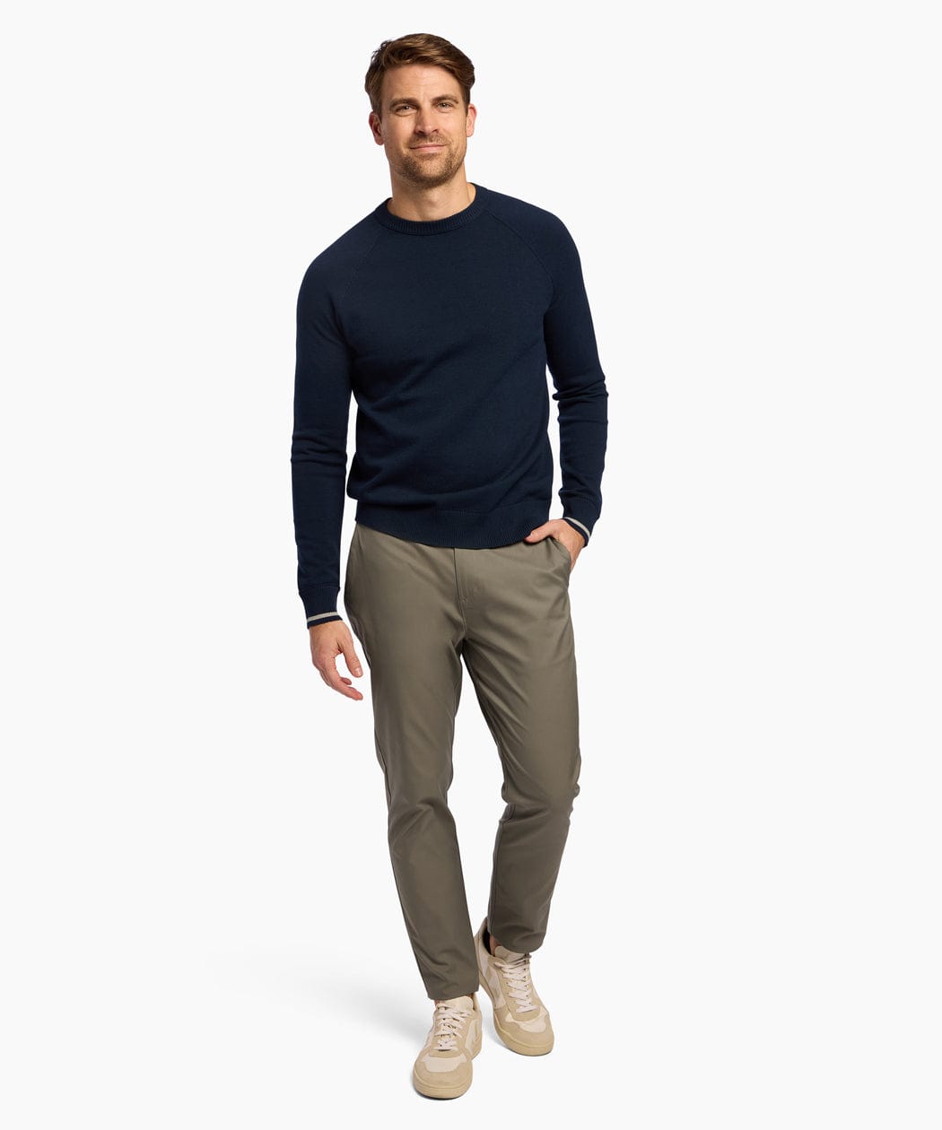 Pantalón chino Workday – Color ceniza.