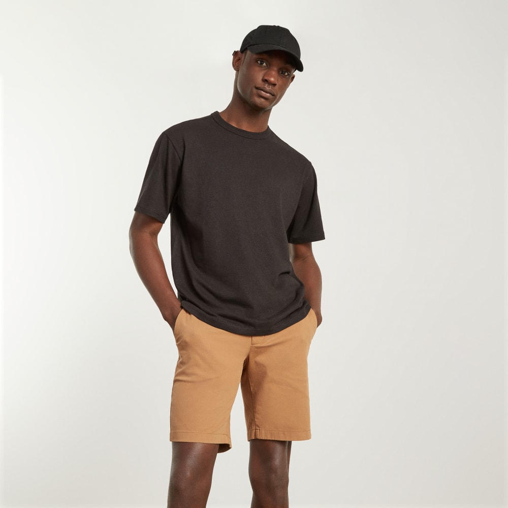Pantalón corto chino ajustado de alto rendimiento de 9 pulgadas | Coco tostado