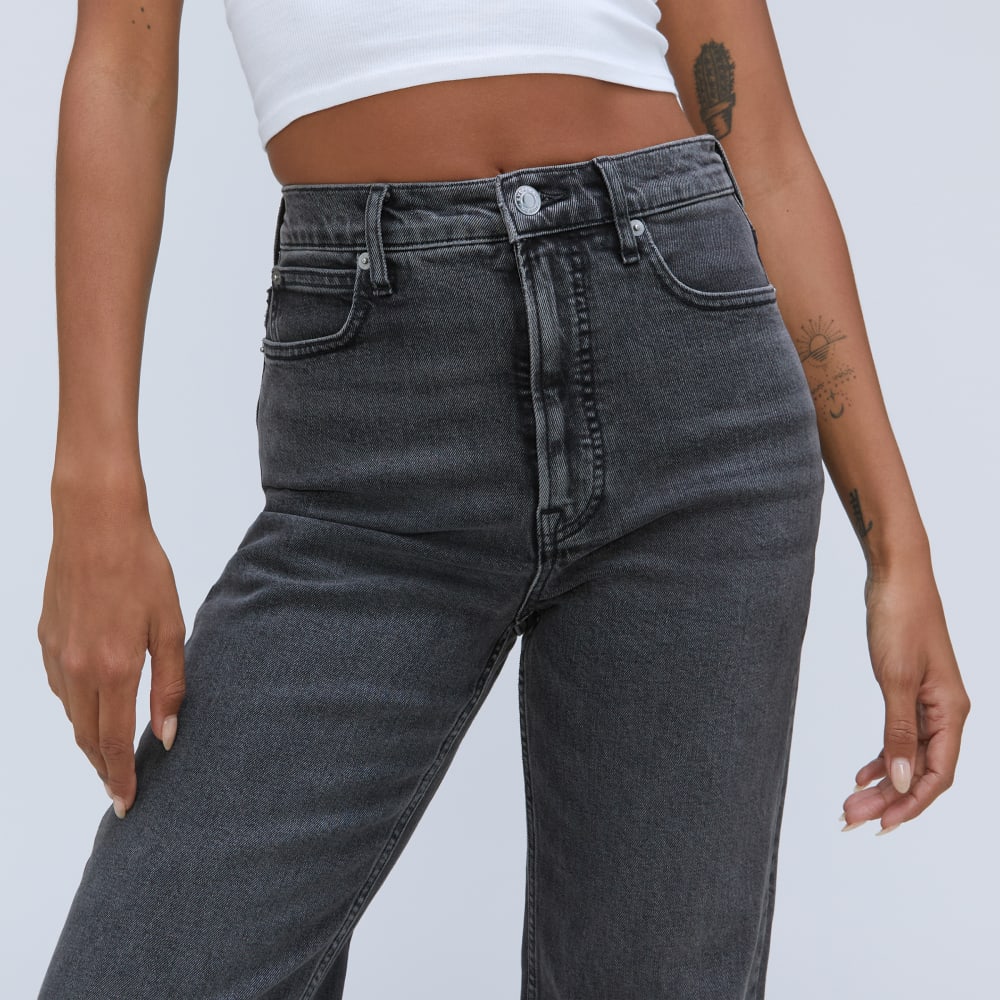 Vaqueros Way-High® | Negro lavado | Entrepierna de 75 cm