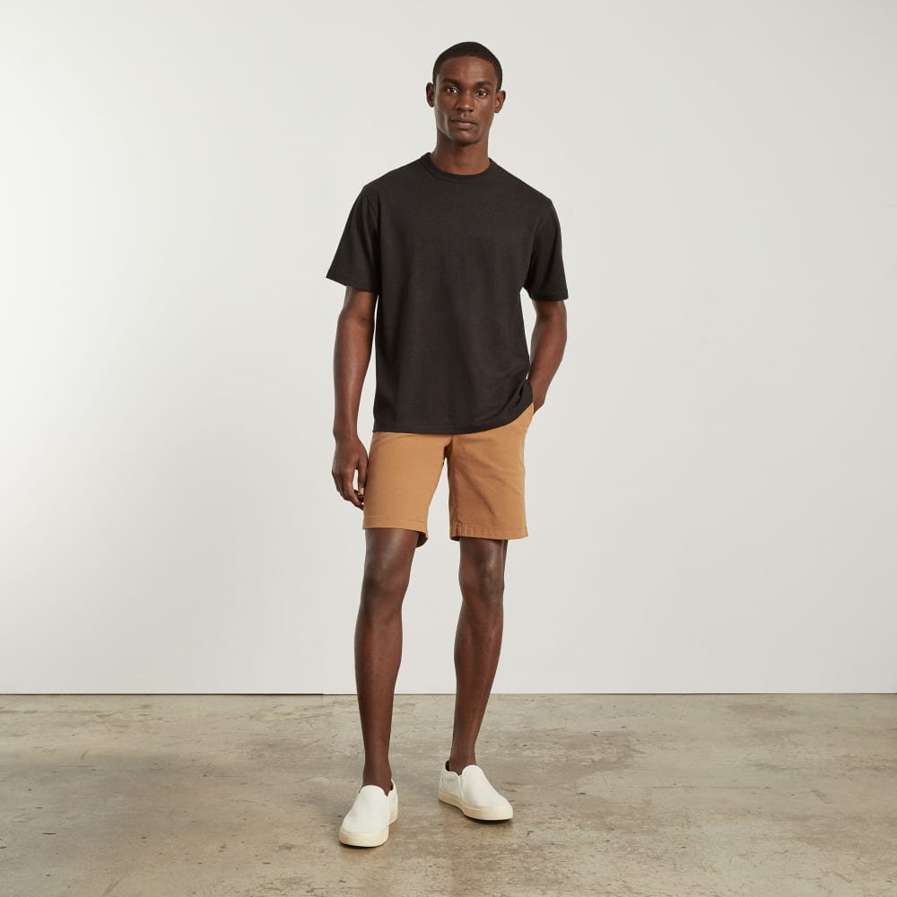 Pantalón corto chino ajustado de alto rendimiento de 9 pulgadas | Coco tostado