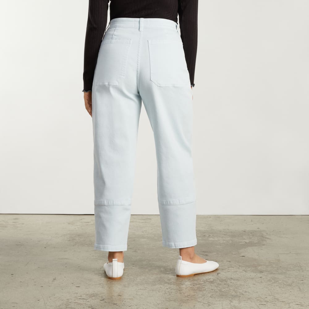 Pantalón tipo barril | Azul cielo | Regular