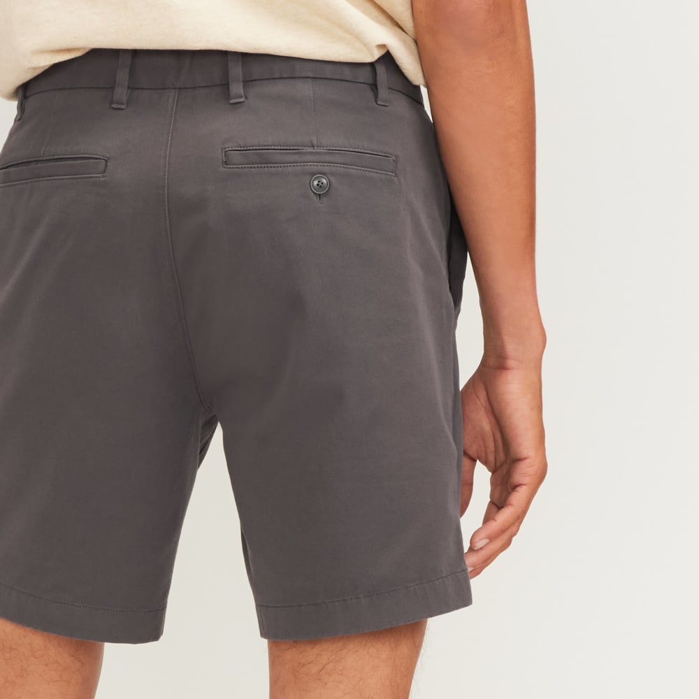 Pantalón corto chino slim fit de 7 pulgadas | Gris pizarra