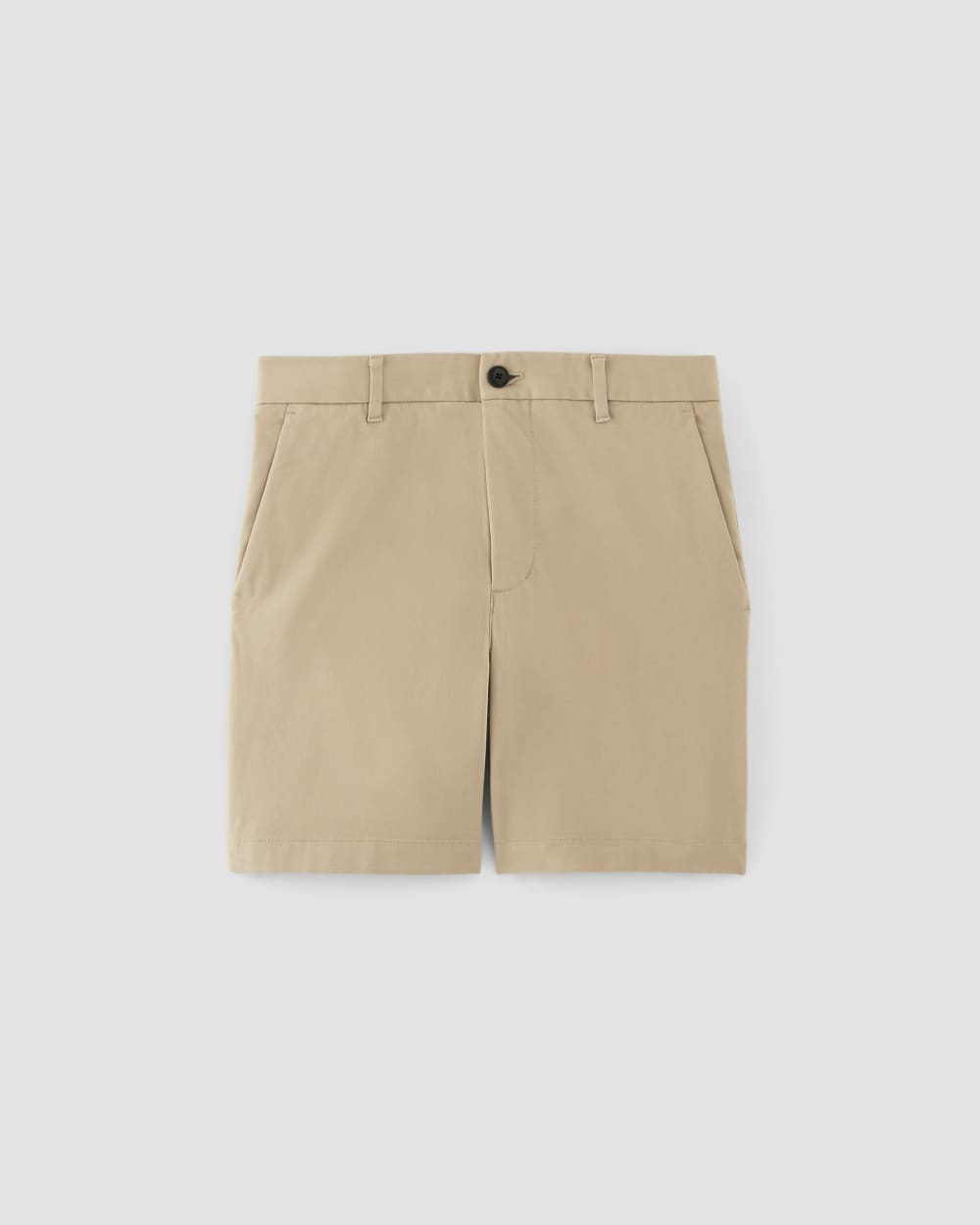 Pantalón corto chino slim fit de 7 pulgadas | Gabardina caqui