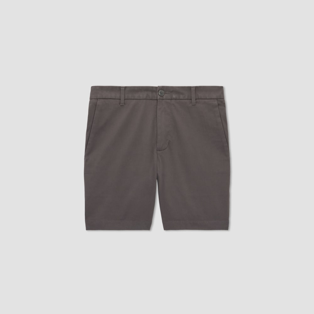 Pantalón corto chino slim fit de 7 pulgadas | Gris pizarra