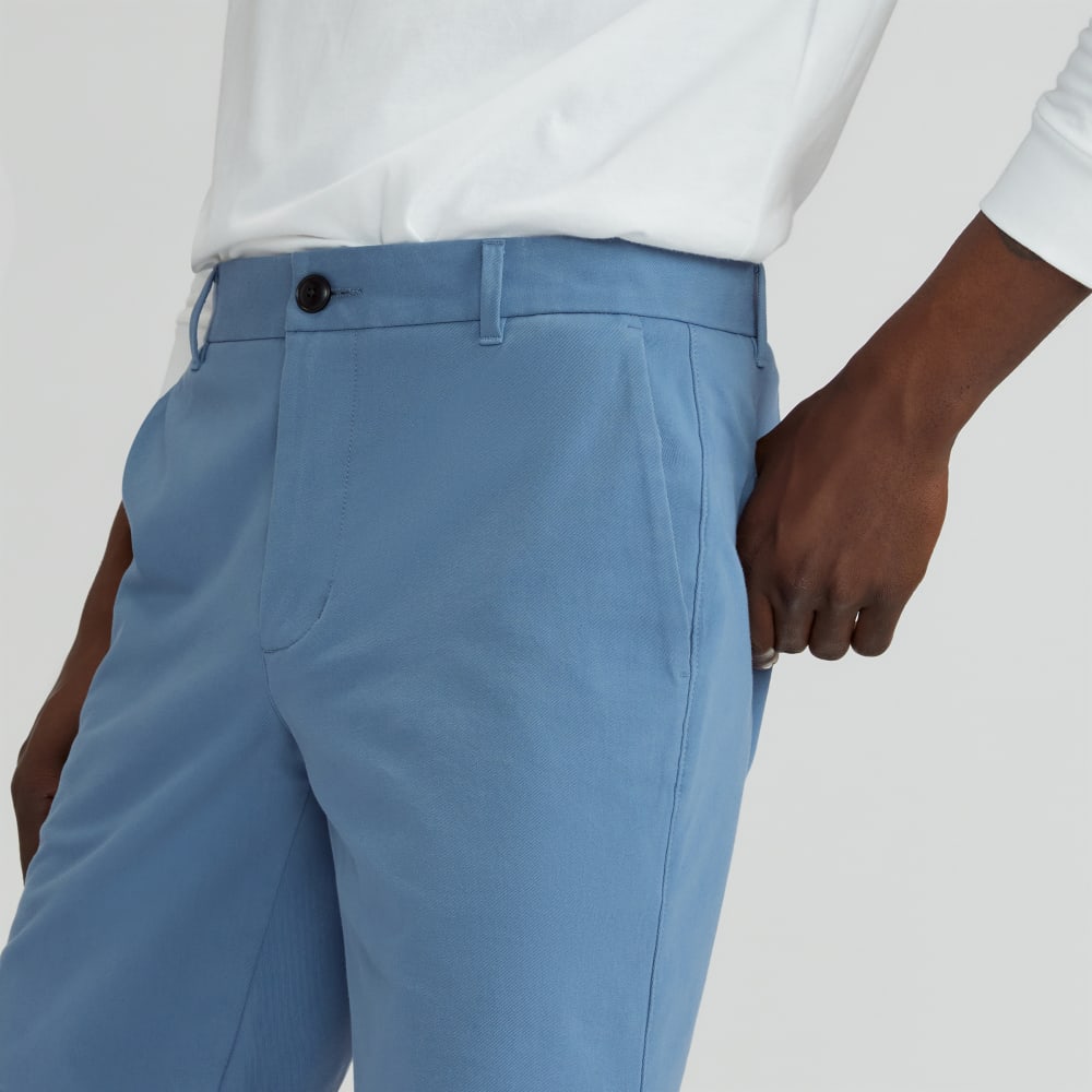 Pantalón corto chino ajustado de alto rendimiento de 9 pulgadas | Azul