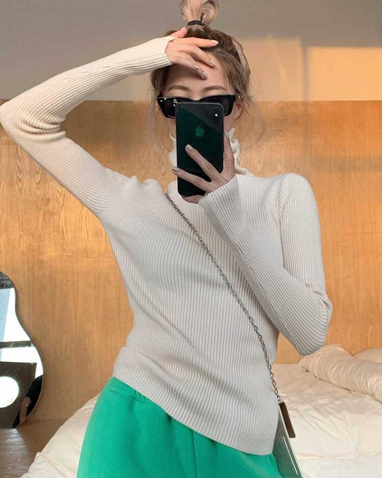 Jersey de cuello alto Alice