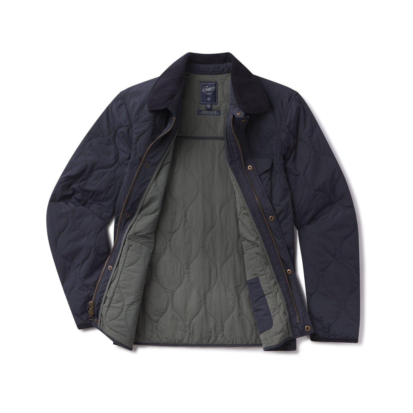 Chaqueta acolchada ligera Andrew – Azul marino.