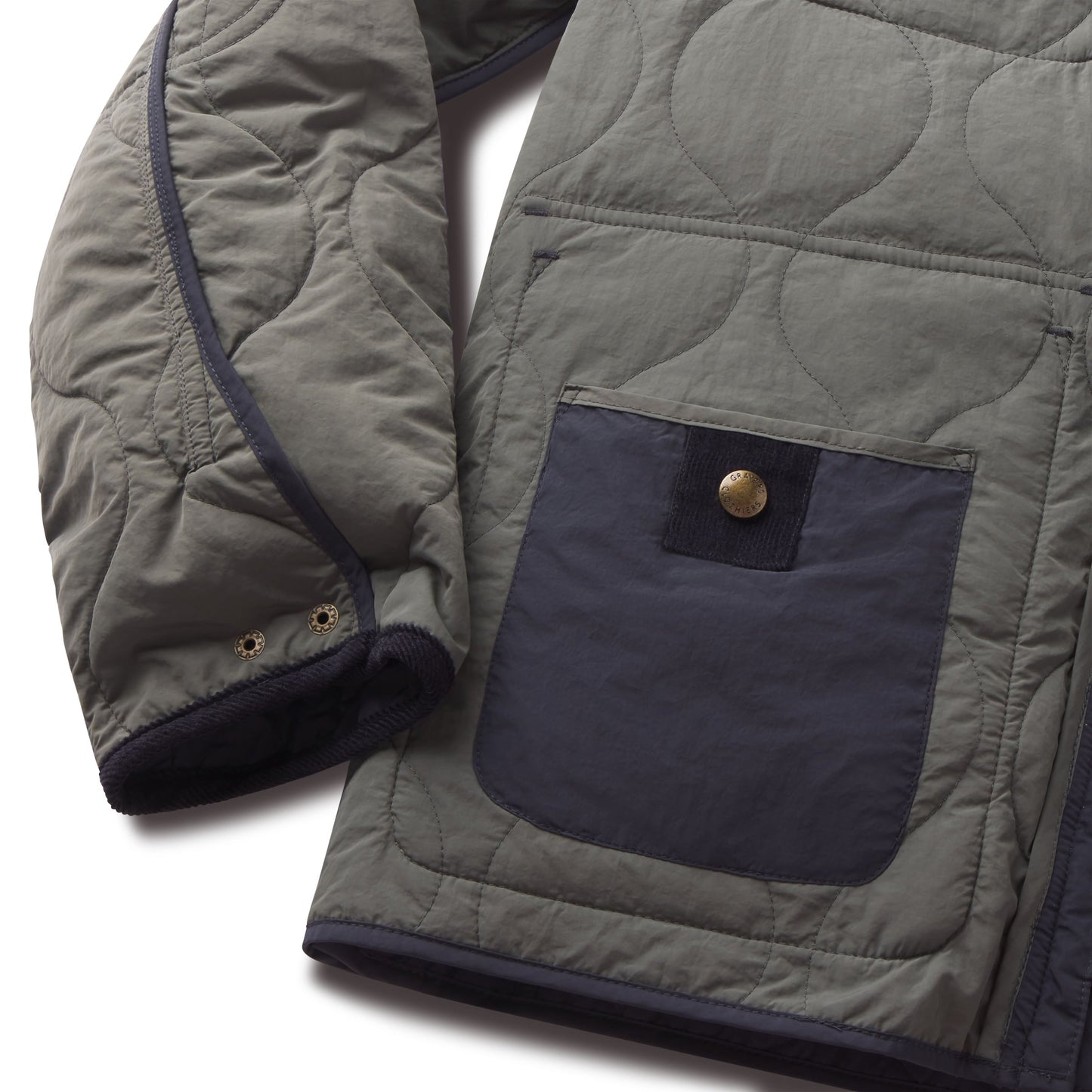 Chaqueta acolchada ligera Andrew – Azul marino.