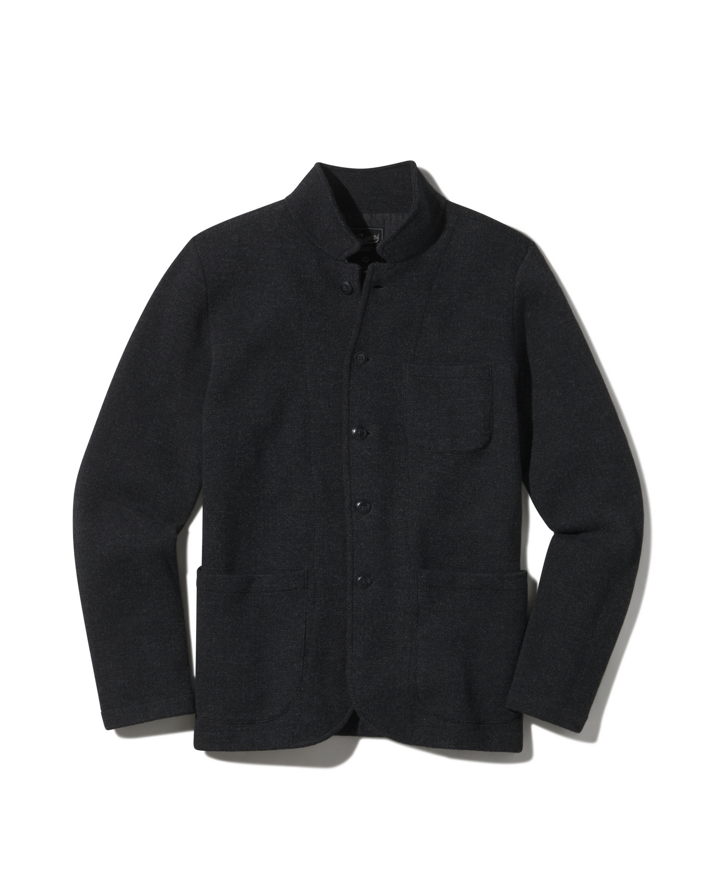 Nelson Jacquard Swacket – Gris carbón jaspeado.