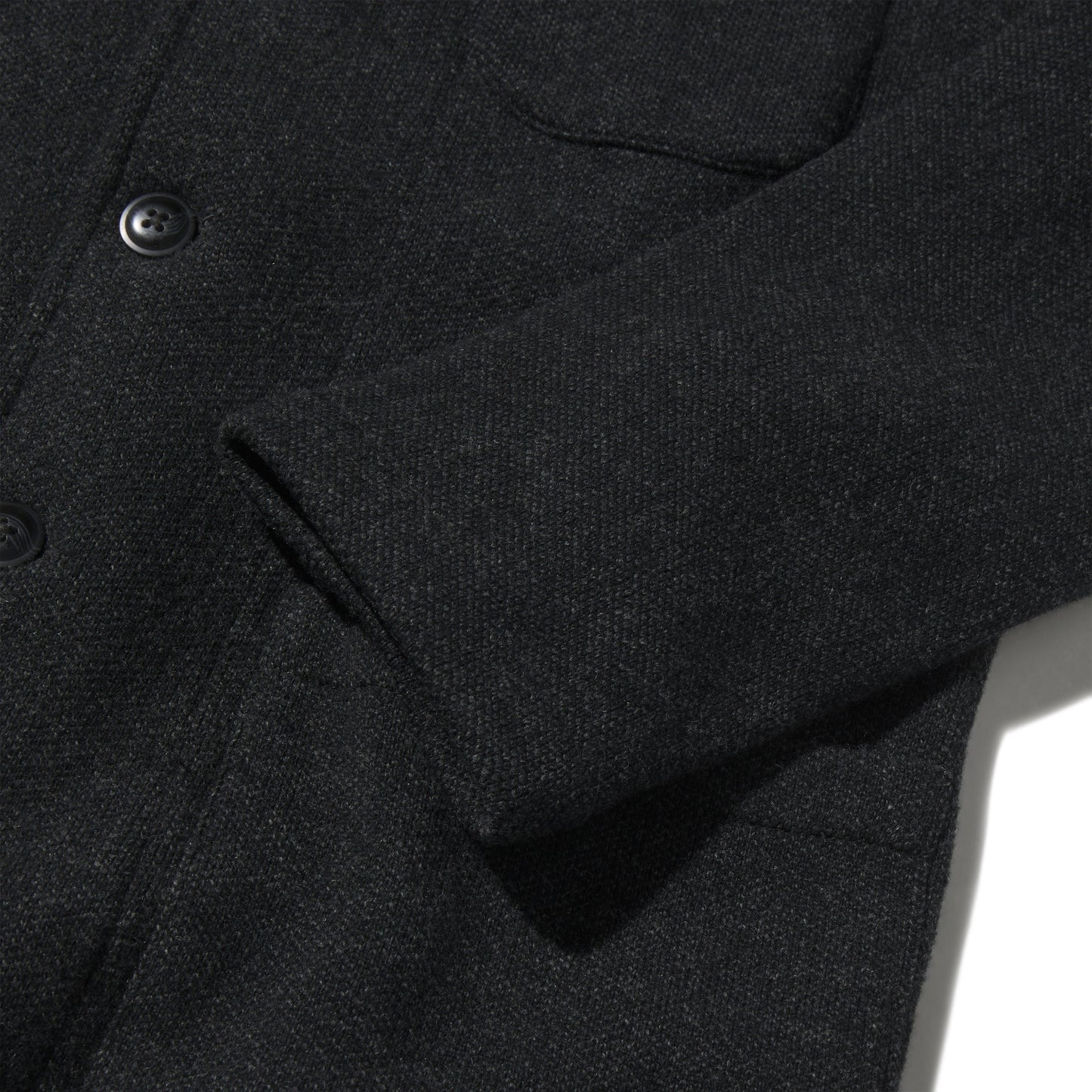 Nelson Jacquard Swacket – Gris carbón jaspeado.