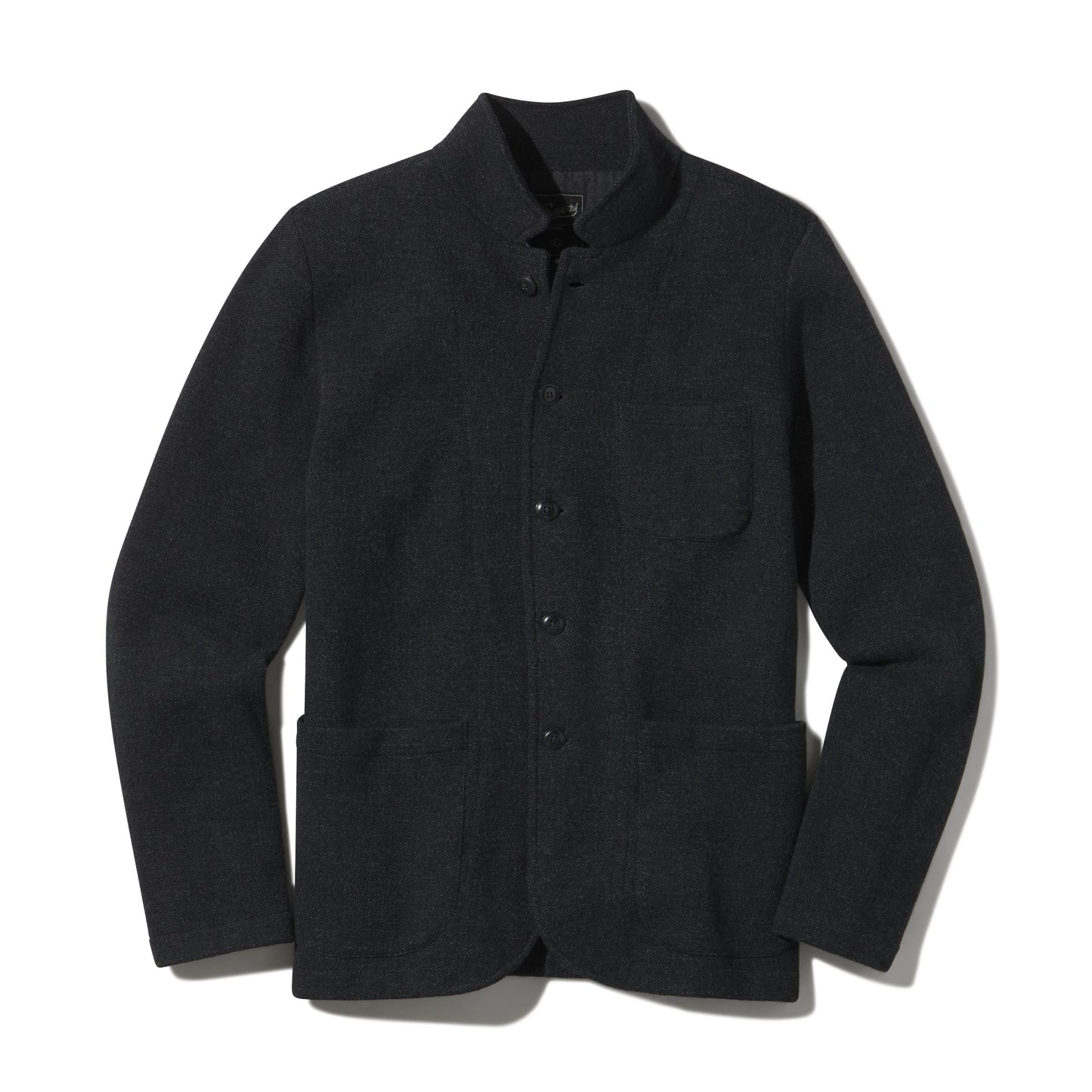 Nelson Jacquard Swacket – Gris carbón jaspeado.