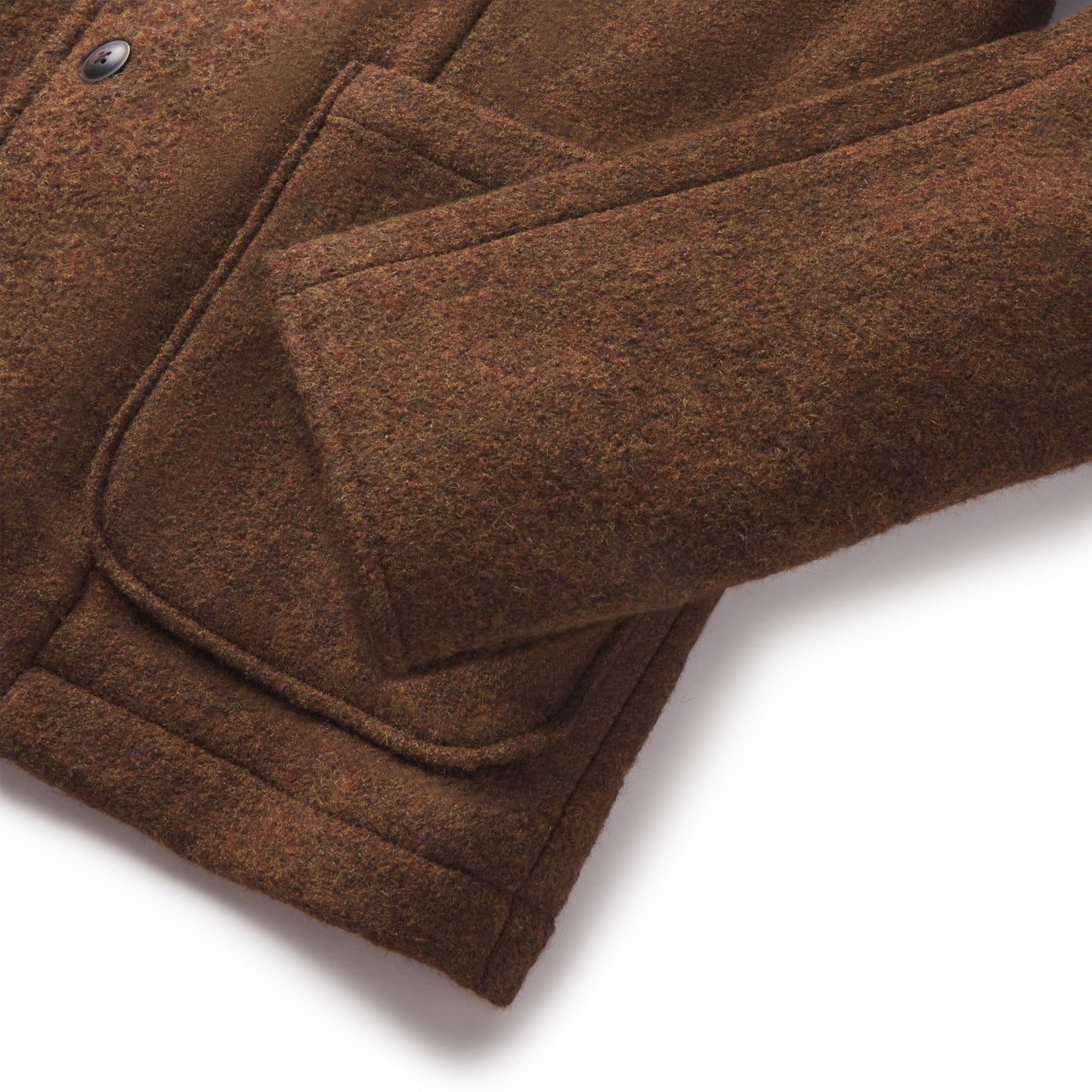 Blazer de lana tejida Burnham – Marrón tweed.