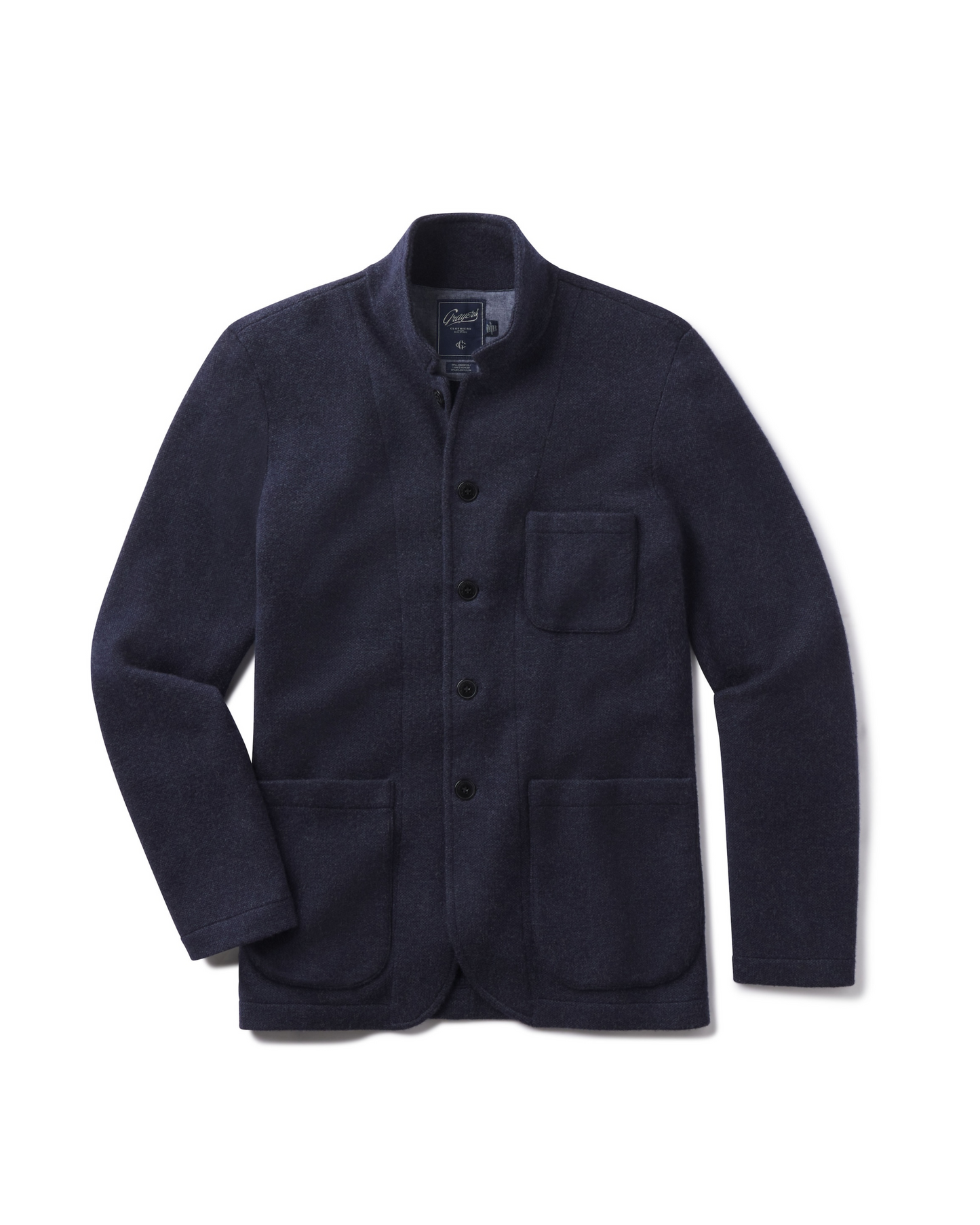 Nelson Jacquard Swacket – Azul marino.