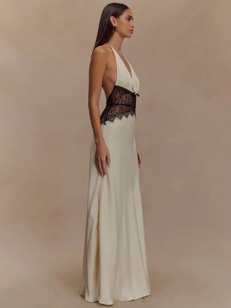 Vestido largo sin espalda Giorgia