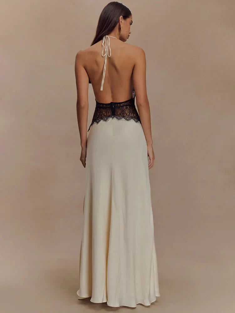 Vestido largo sin espalda Giorgia