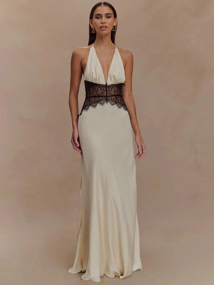 Vestido largo sin espalda Giorgia