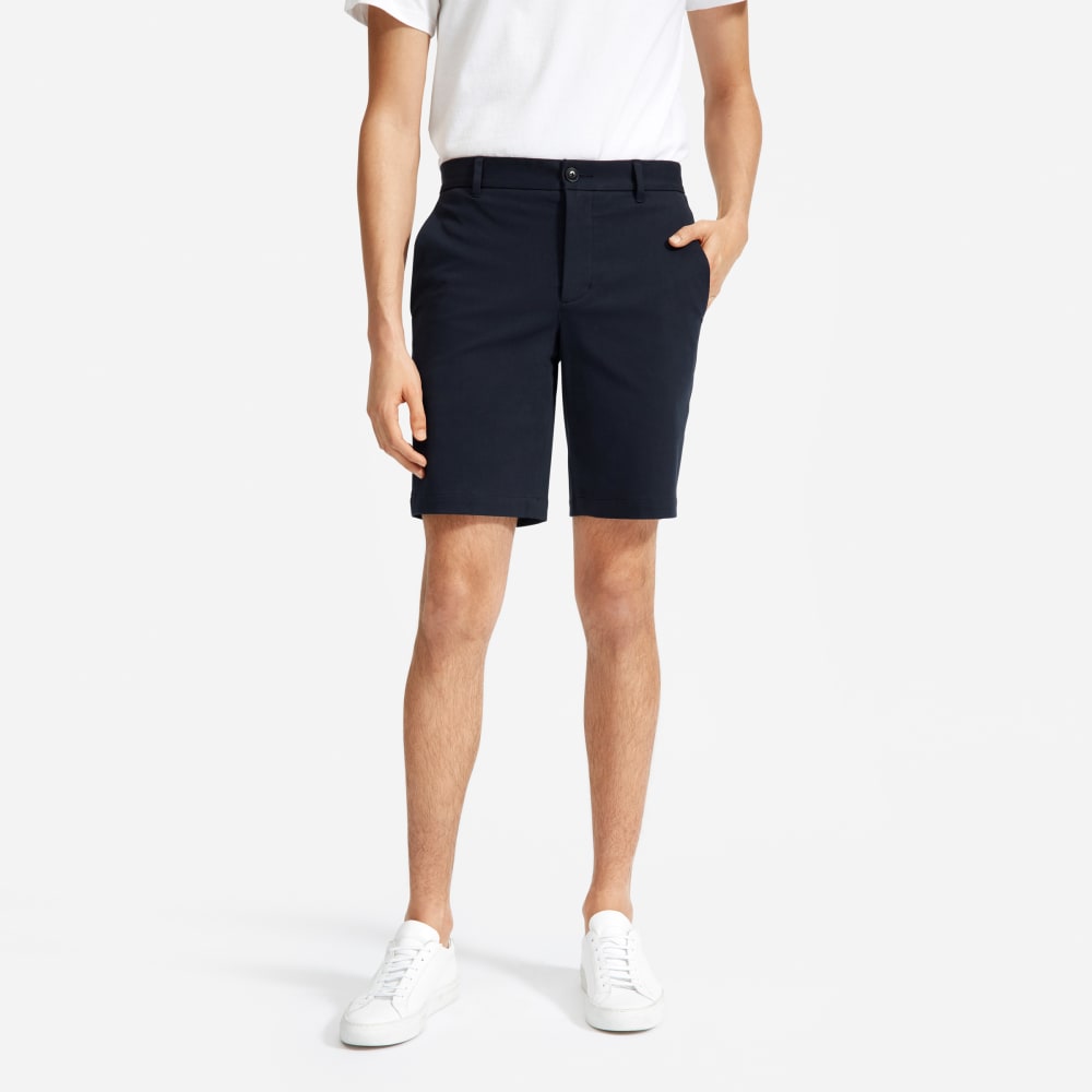 Pantalón corto chino ajustado de alto rendimiento de 9 pulgadas | Azul marino oscuro