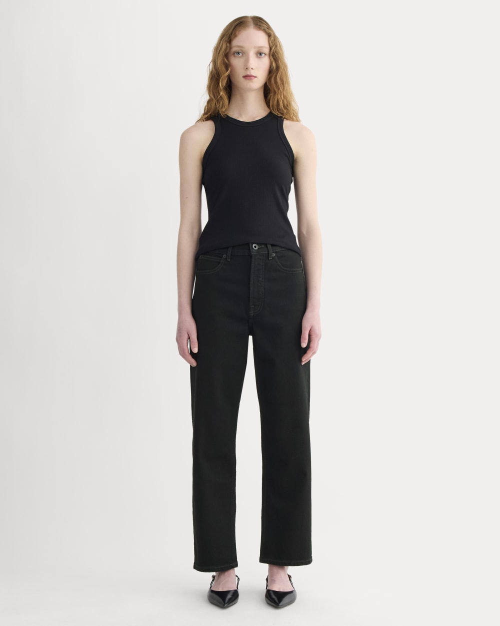 Vaqueros Way-High® 2.0 | Negro | Entrepierna de 75 cm