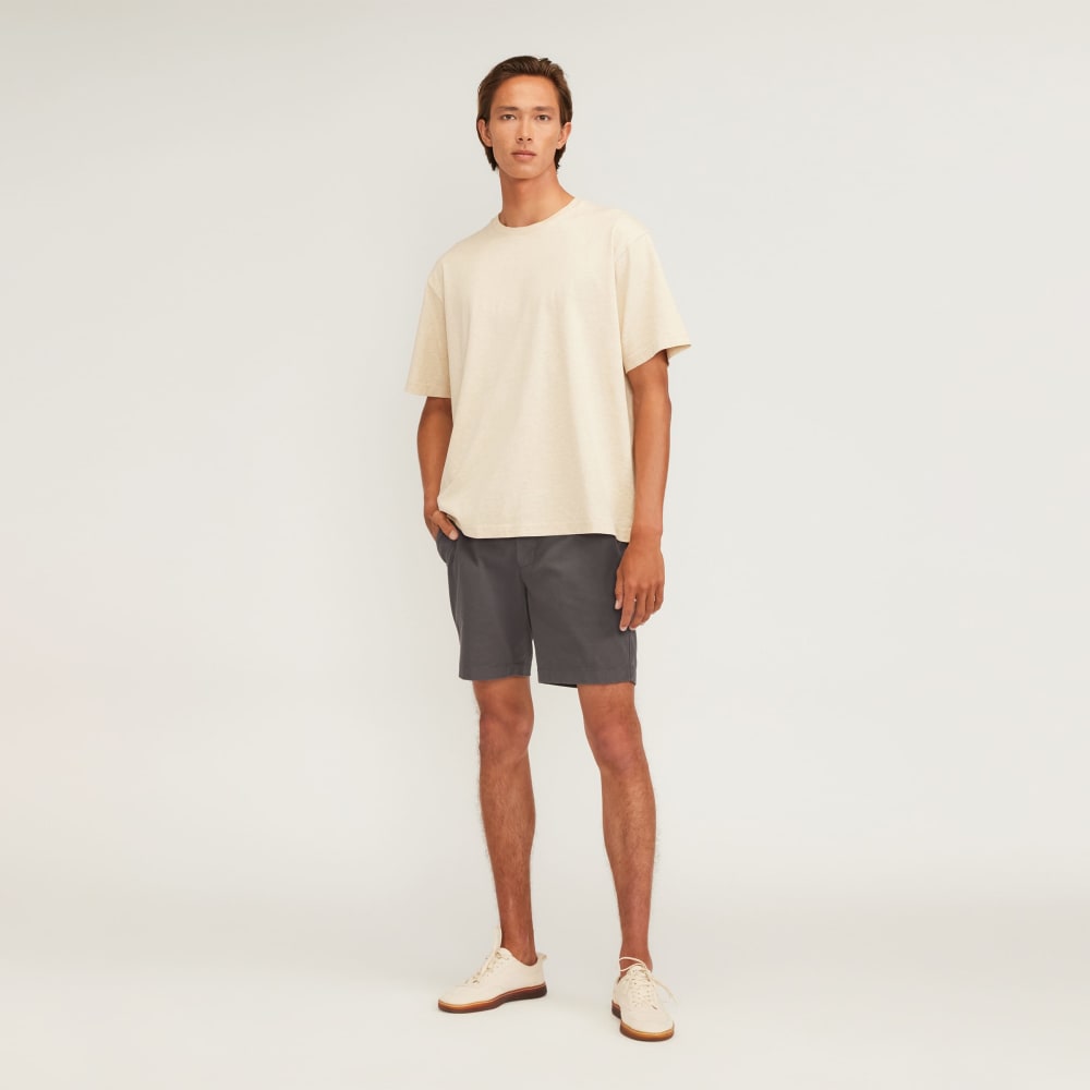 Pantalón corto chino slim fit de 7 pulgadas | Gris pizarra