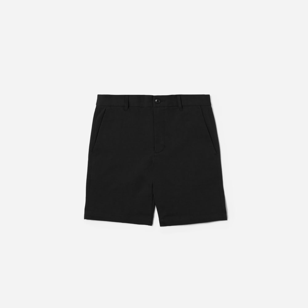 Pantalón corto chino slim fit de 7 pulgadas | Negro