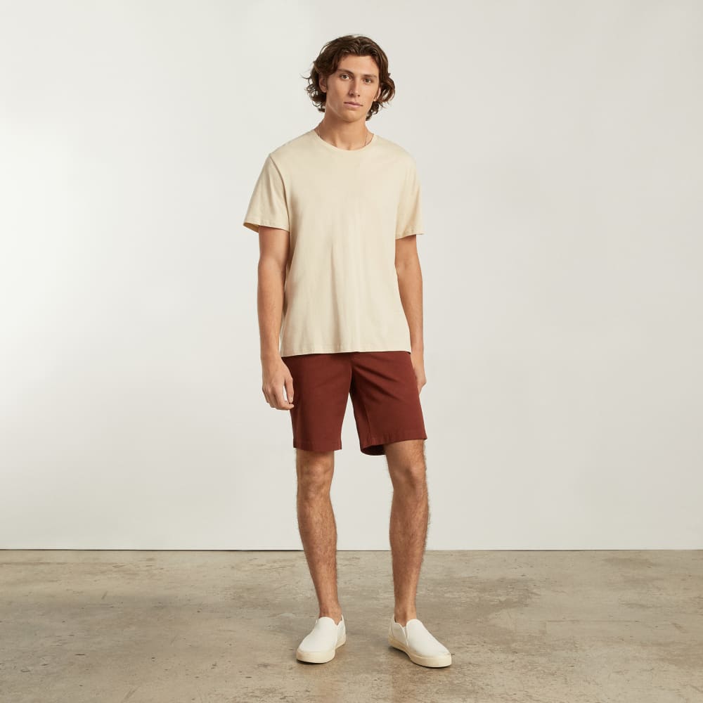 Pantalón corto chino ajustado de alto rendimiento de 9 pulgadas | Rojo