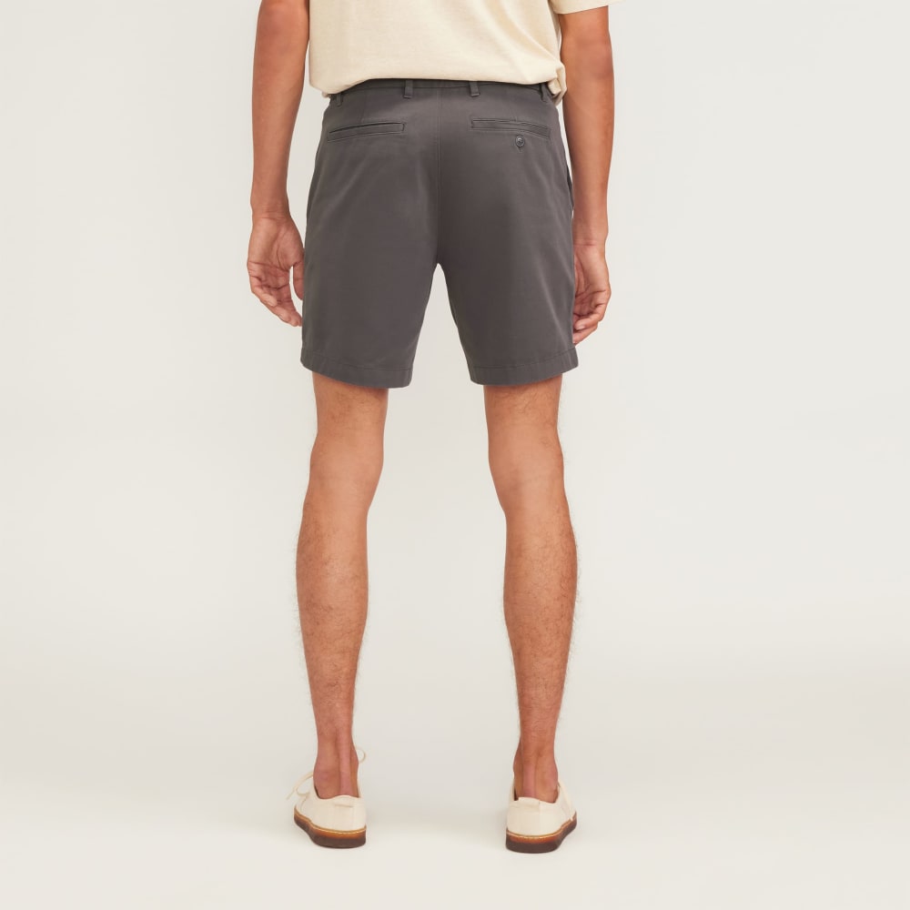 Pantalón corto chino slim fit de 7 pulgadas | Gris pizarra