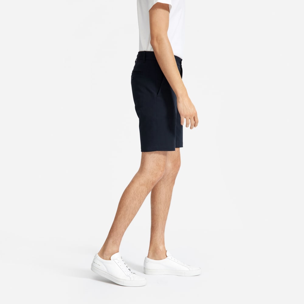 Pantalón corto chino ajustado de alto rendimiento de 9 pulgadas | Azul marino oscuro
