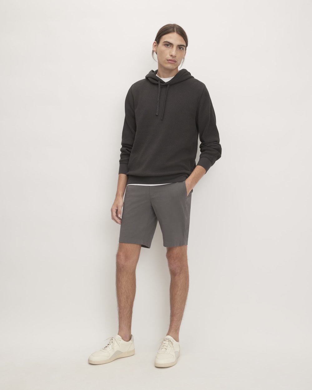Pantalón corto chino ajustado de alto rendimiento de 9 pulgadas | Gris pizarra