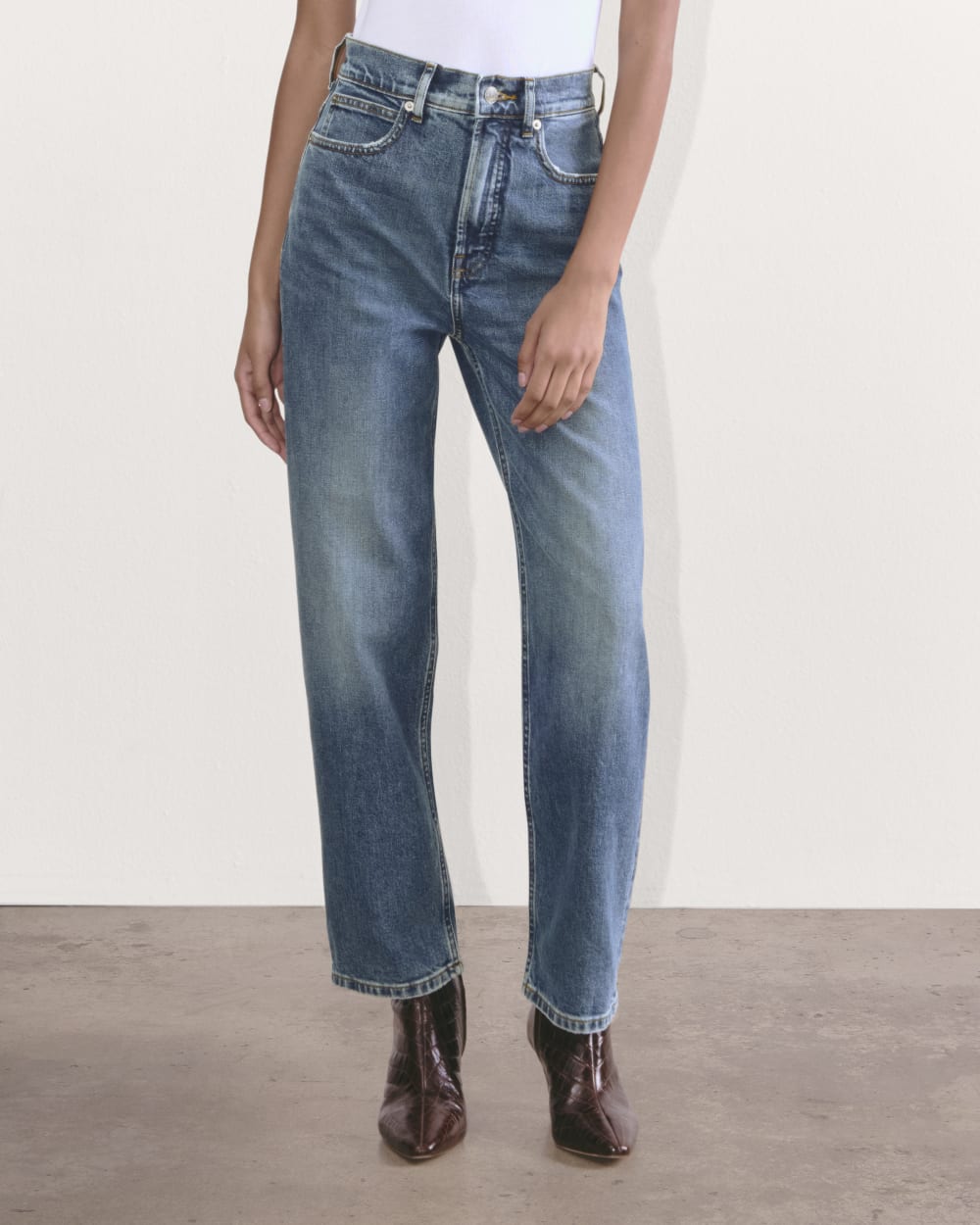 Vaqueros Way-High® | Índigo medio | Entrepierna de 75 cm