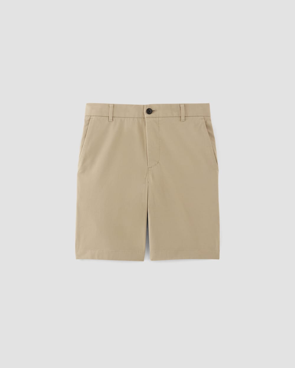 Pantalón corto chino ajustado de 9 pulgadas | Gabardina caqui